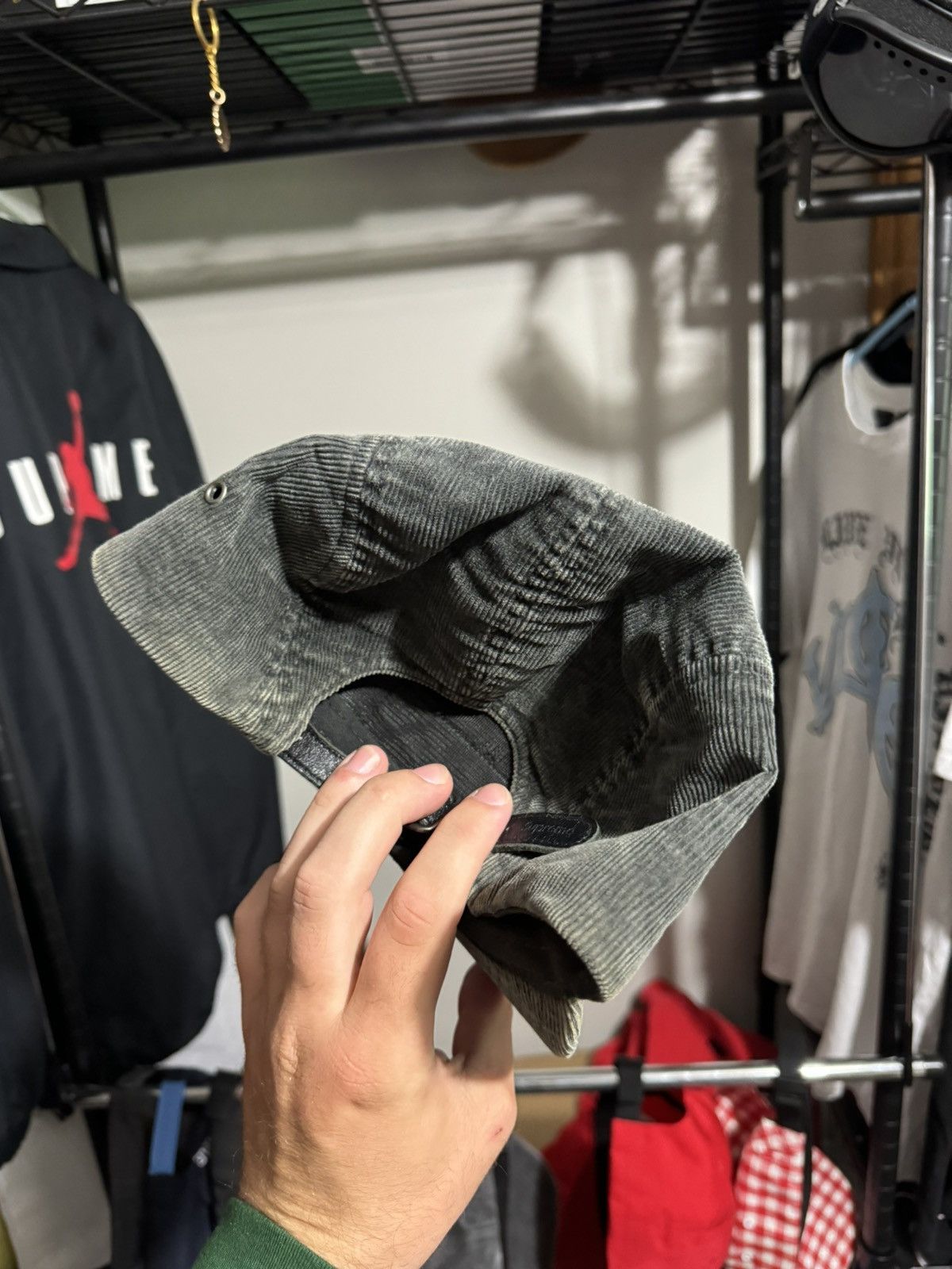 Supreme Supreme Corduroy Camp Cap Grey Size ONE SIZE - 10 Thumbnail
