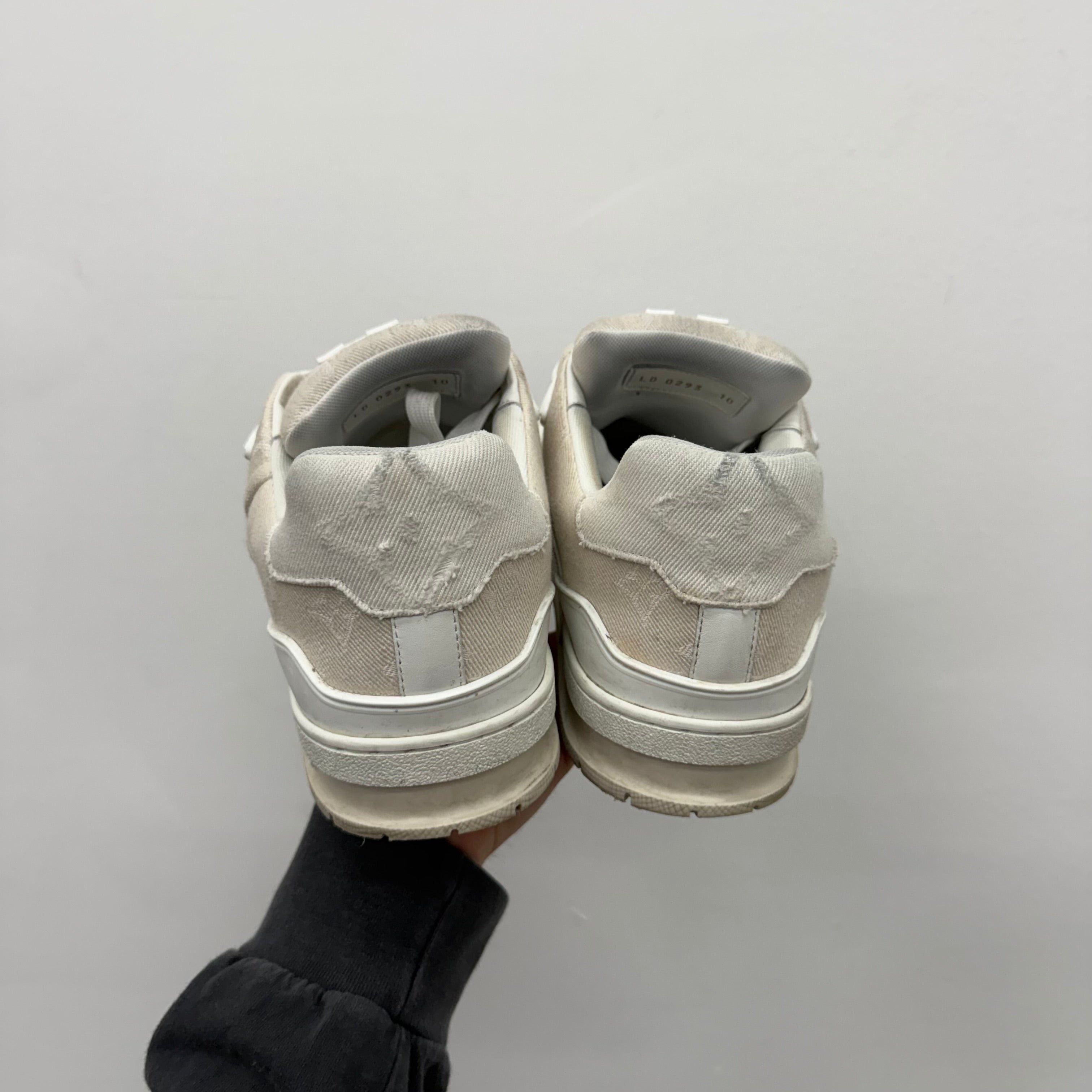 Louis Vuitton Louis Vuitton Canvas Monogram Trainer Sneakers White - LV 10 Size US 11.5 / EU 44-45 - 3 Thumbnail