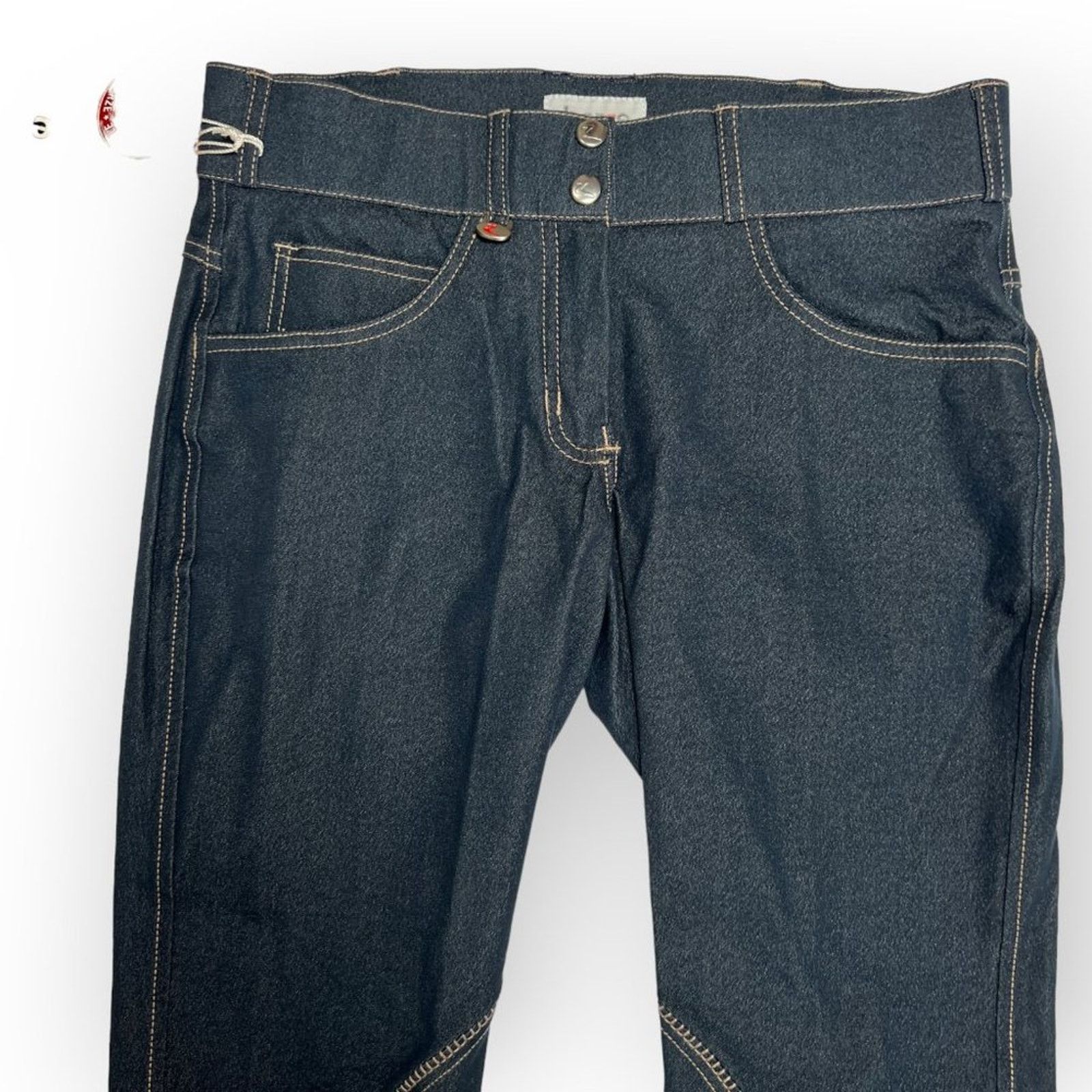 Other HorZe Royal Equus Denim Breeches Blue Suede Patch Size S Size 30" / US 8 / IT 44 - 9 Thumbnail
