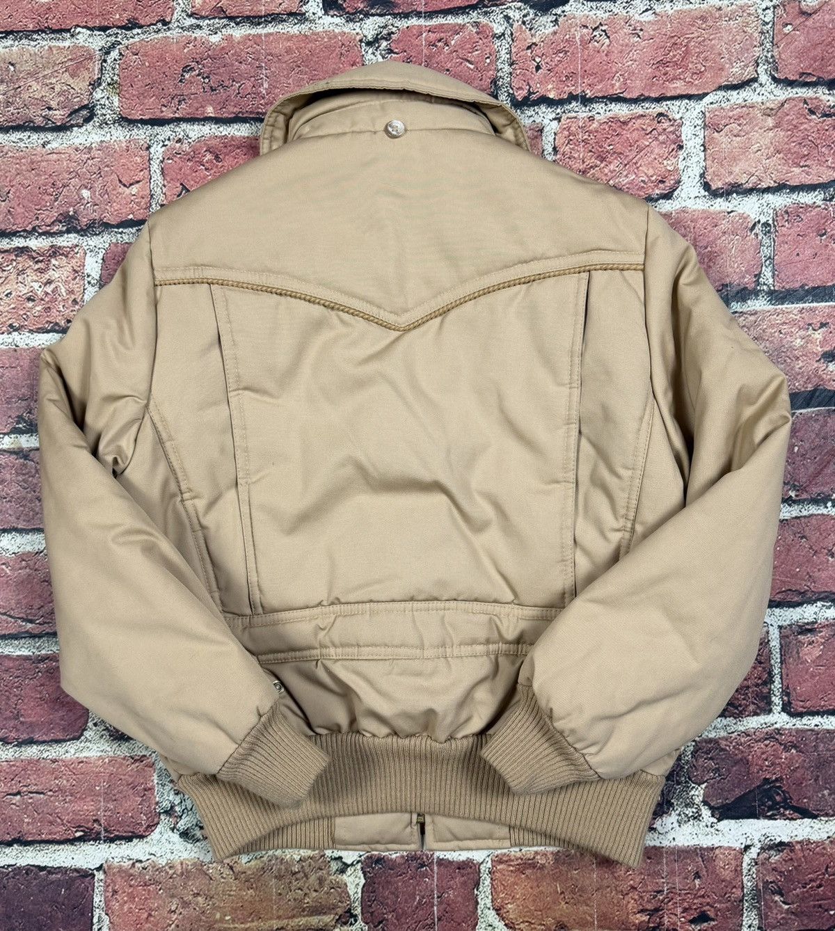 Other Vintage Ranchwear Western Style Bomber Jacket Tan Japan 70s Size US M / EU 48-50 / 2 - 3 Thumbnail