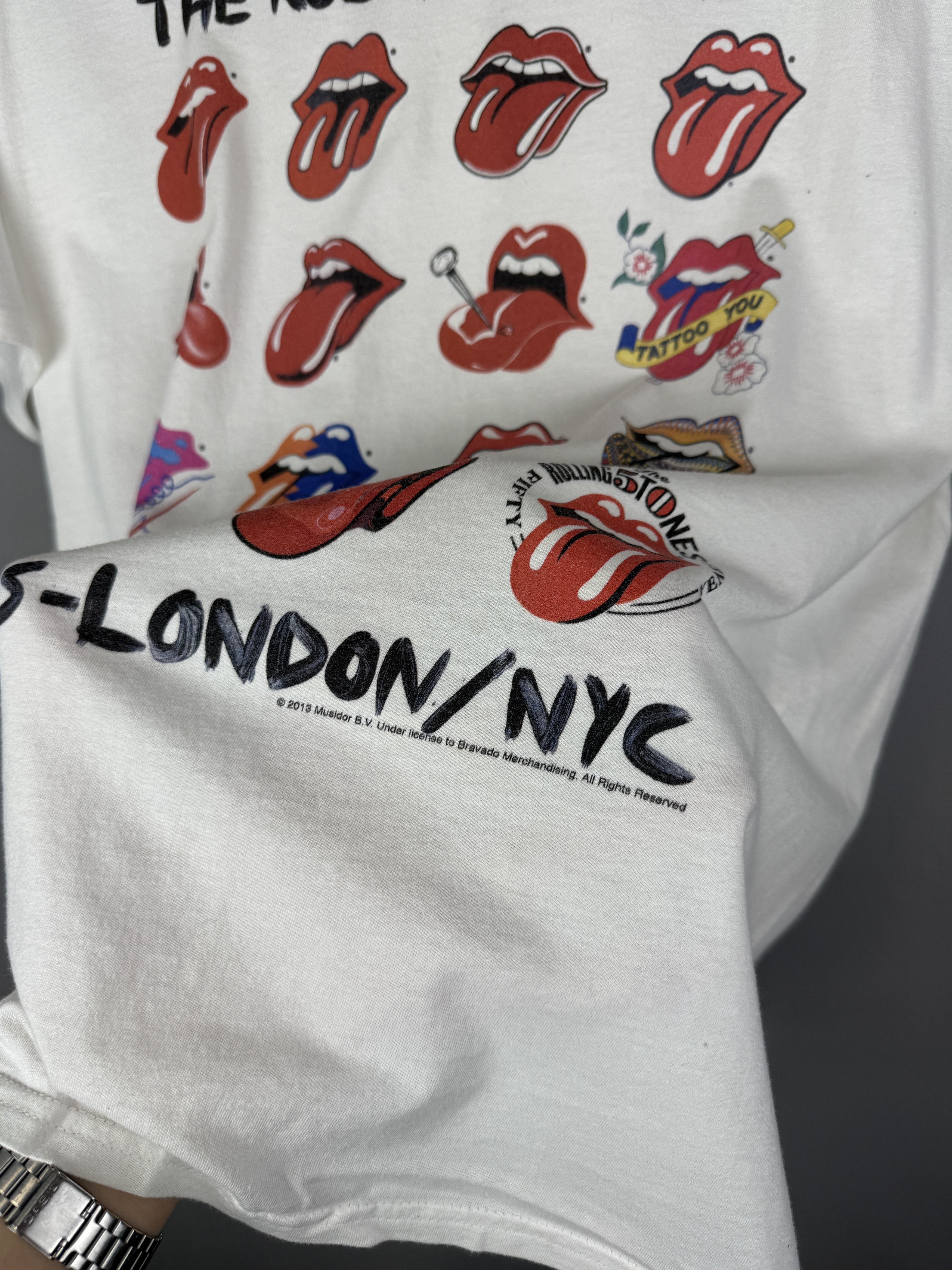 Band Tees × Vintage The Rolling Stones Vintage T Shirt 50 Years Tour London 2013 Size US L / EU 52-54 / 3 - 2 Thumbnail