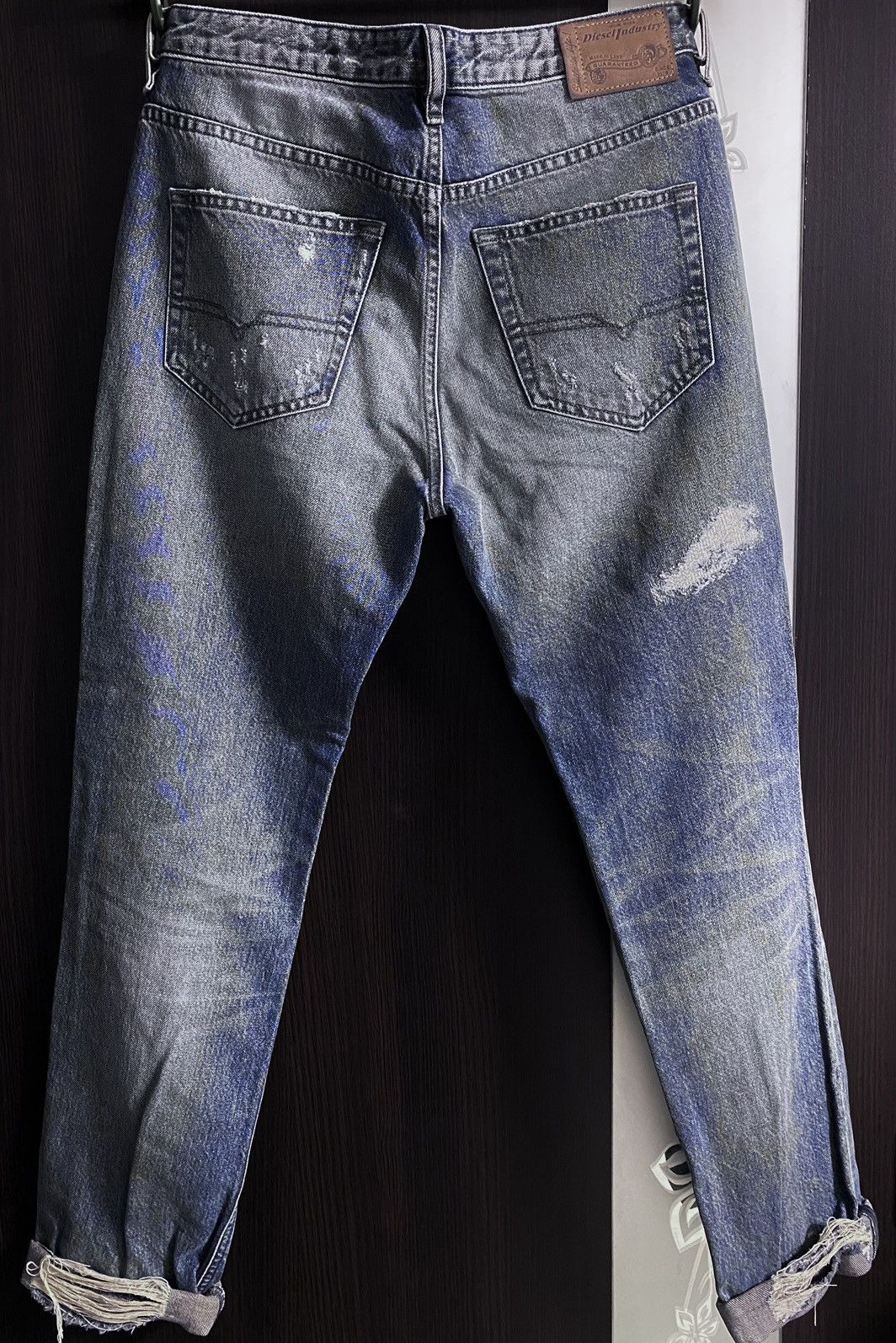 Diesel Diesel Industry Rizzo Washed Distressed Torn Jeans Denim Size 26" / US 2 / IT 38 - 6 Thumbnail