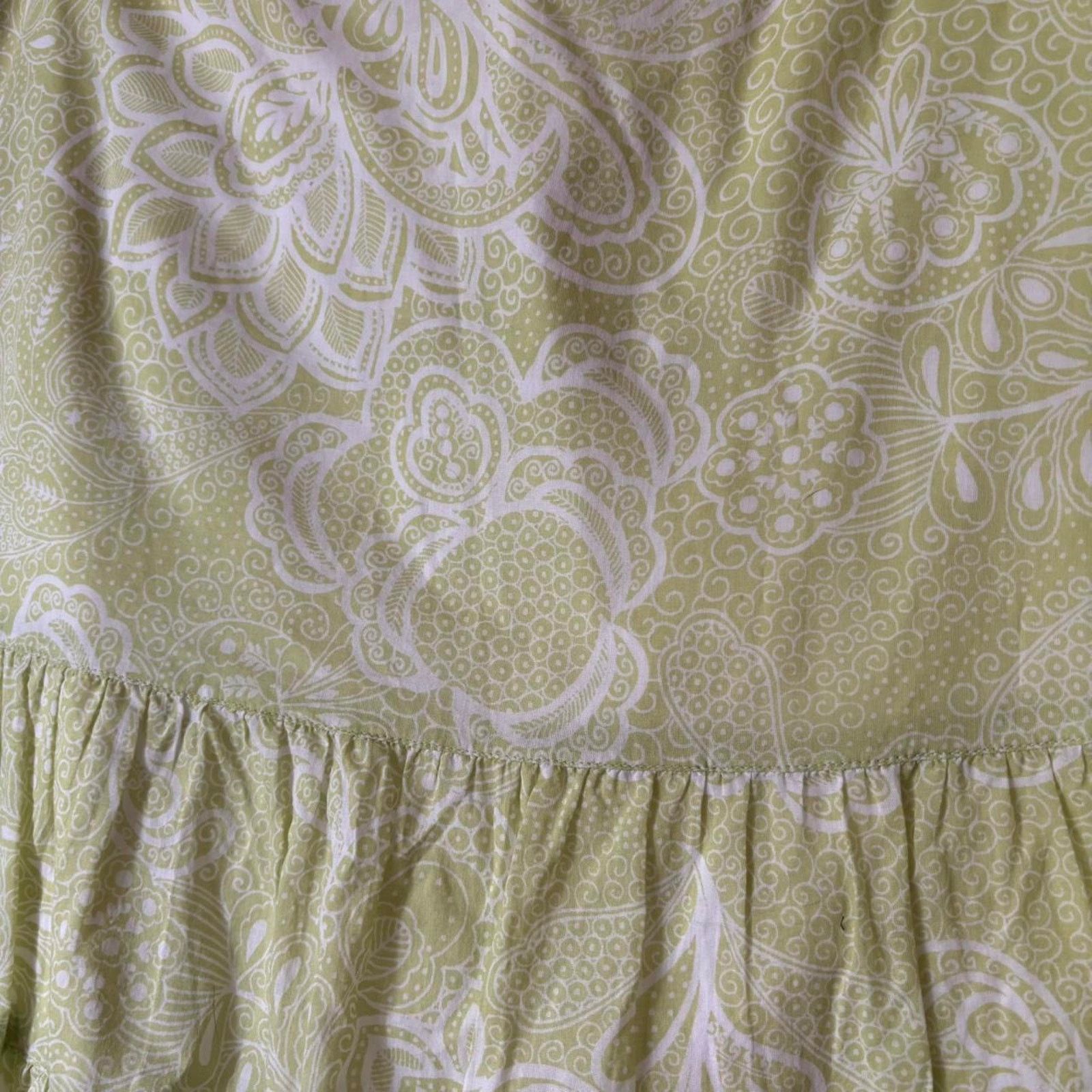 Ann Taylor Vintage Ann Taylor Green Paisley Cotton Skirt 8 Size 30" / US 8 / IT 44 - 6 Thumbnail