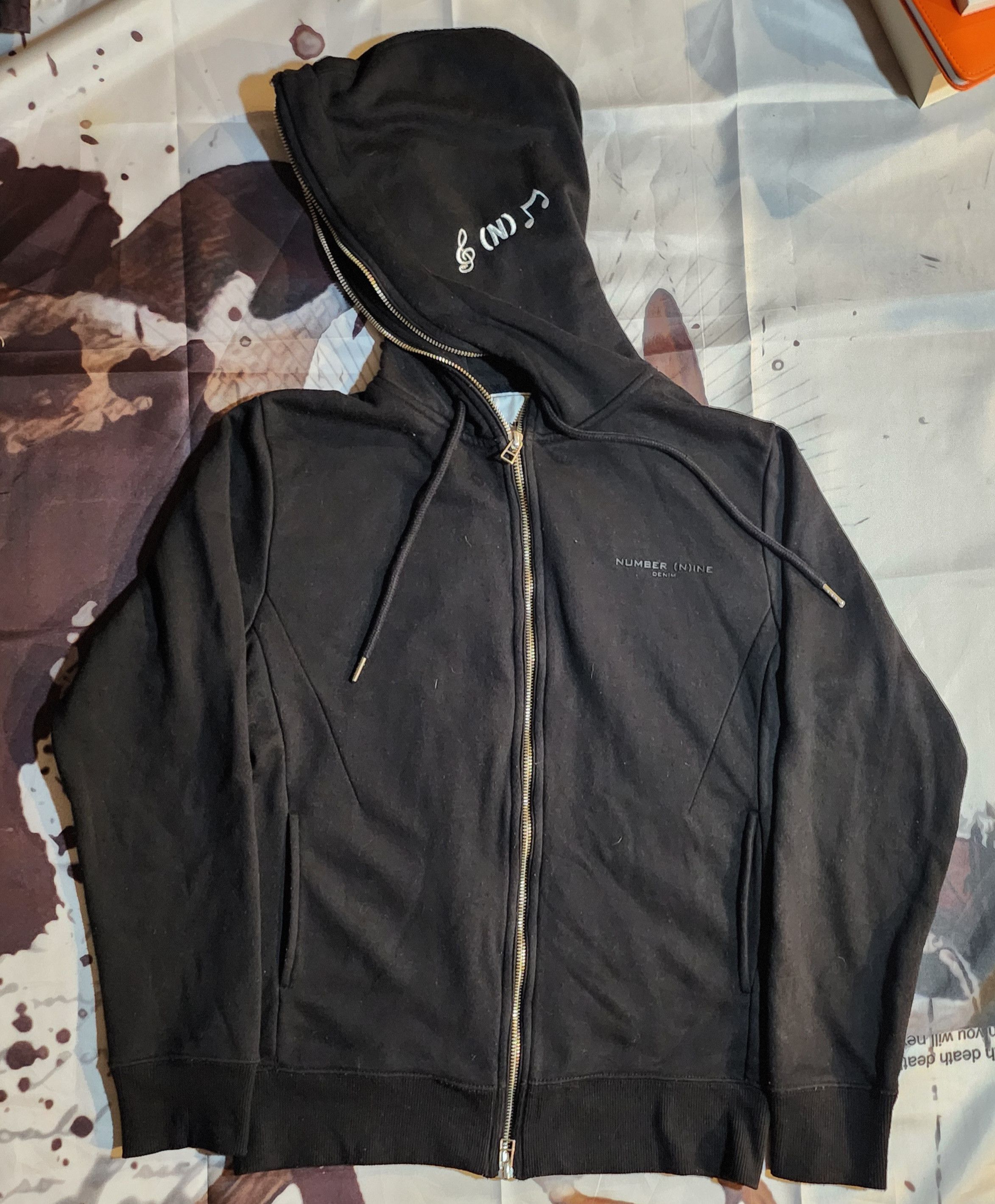 Online Number Nine full zip gimp hoodie