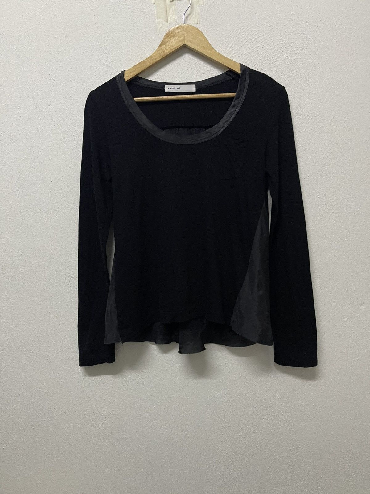 Sacai 90s SACAI UNBALANCE ROUND LONG SLEEVE SHIRT Size S / US 4 / IT 40 - 1 Thumbnail
