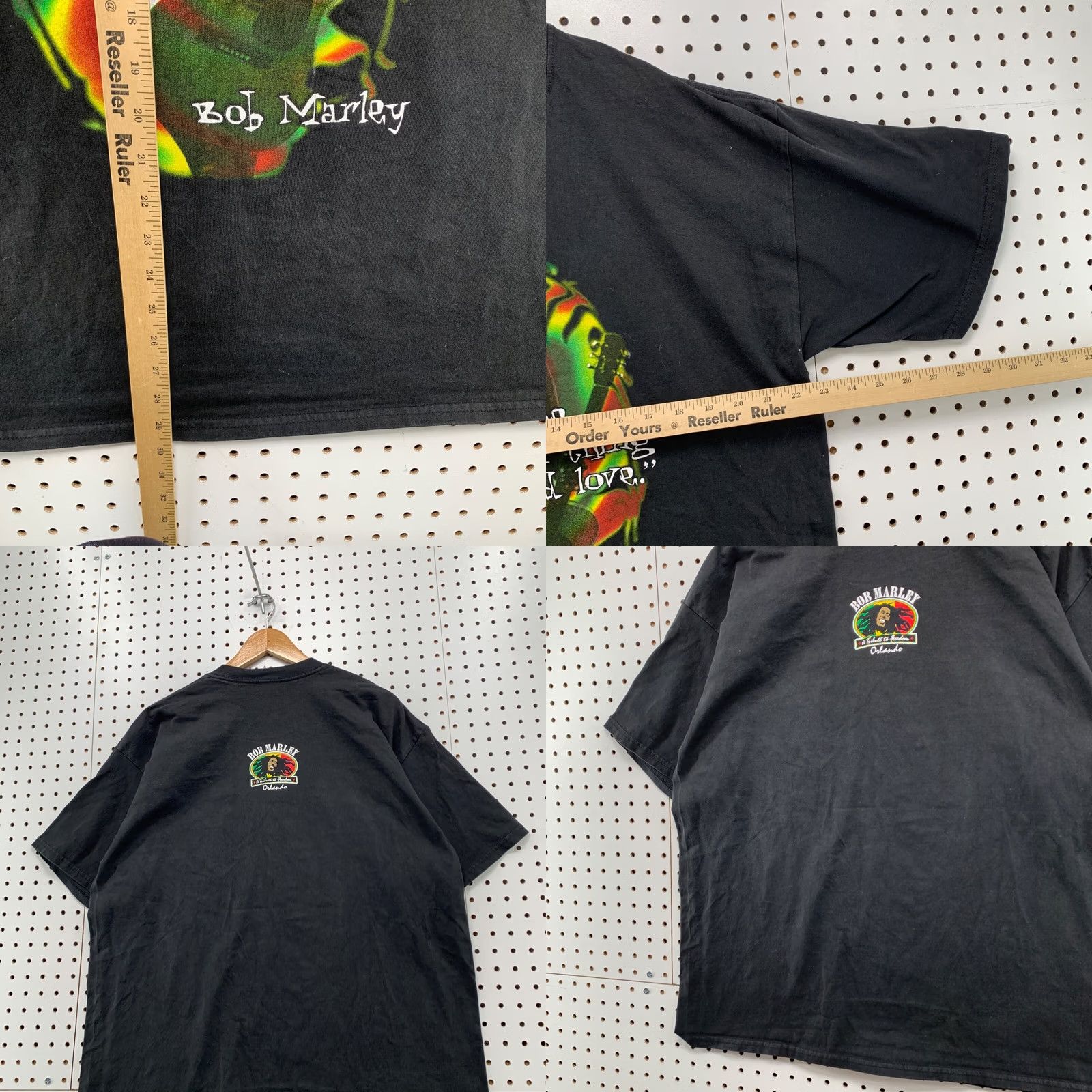 Vintage VINTAGE Bob Marley Universal Studios Shirt Mens XL Black 90s Reggae Quote Rasta Shirt Size US XL / EU 56 / 4 - 9 Thumbnail