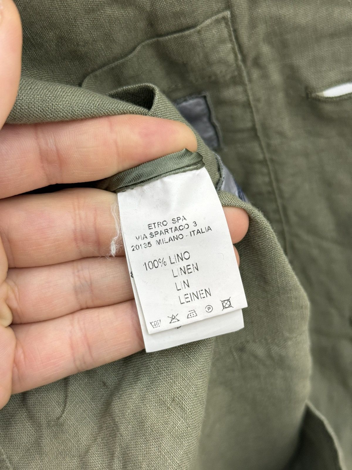 Etro Etro Linen Multopocket Field Jacket Size US S / EU 44-46 / 1 - 7 Thumbnail