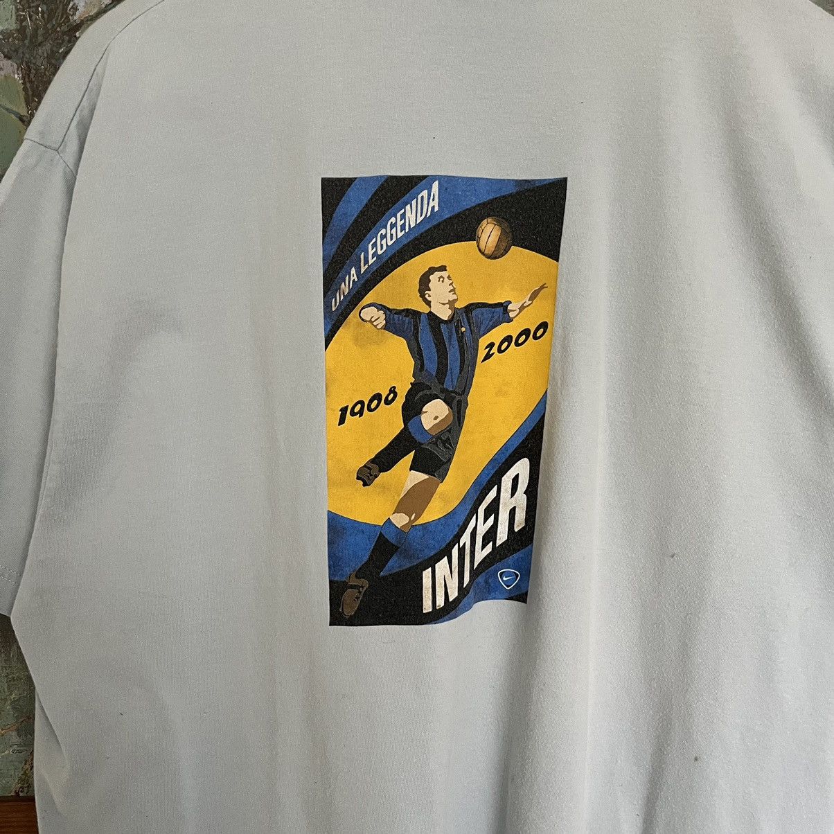 Nike Vintage Inter Milan Blue Nike 2000Football t-shirt Size US XL / EU 56 / 4 - 3 Thumbnail