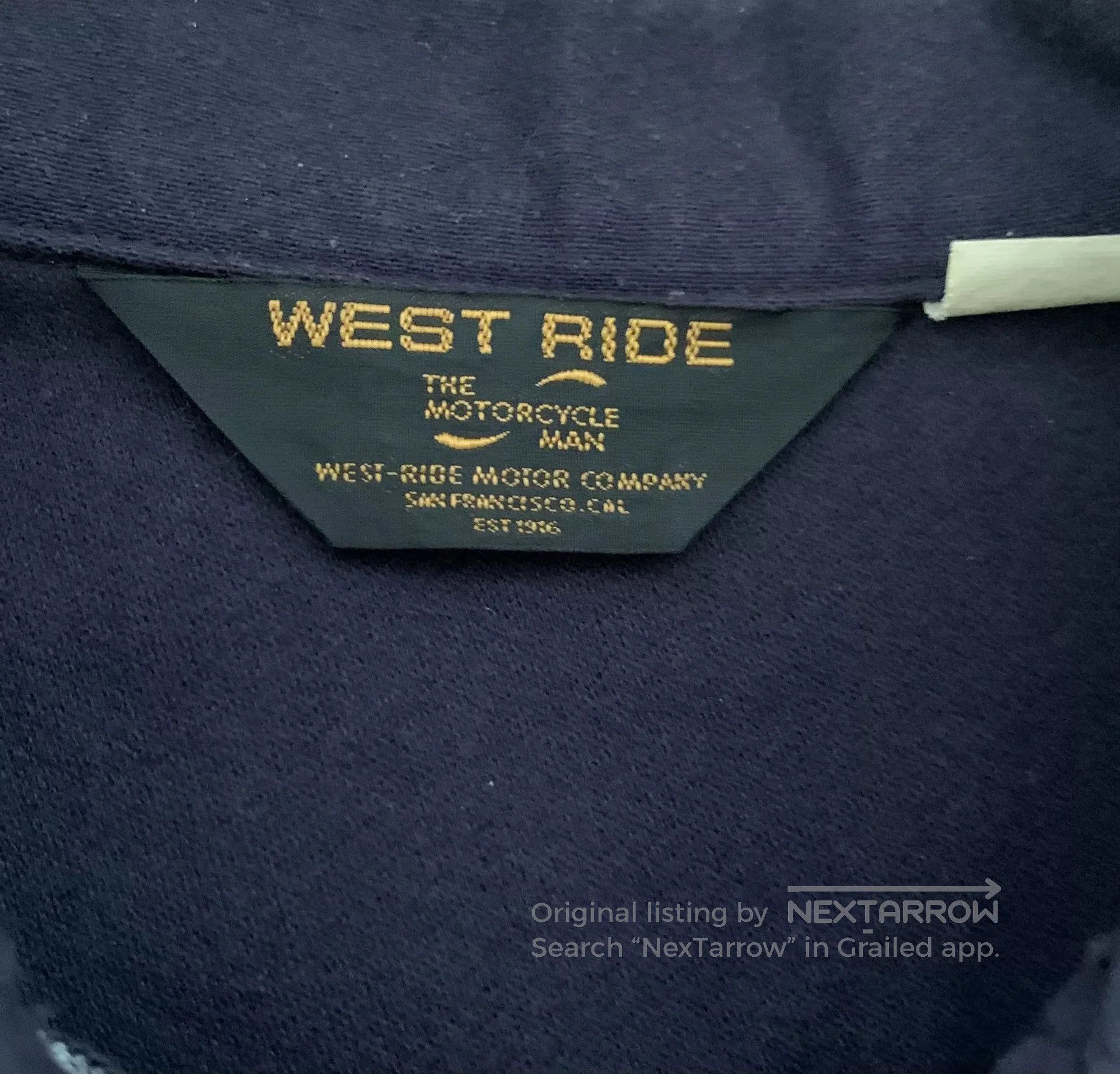 WEST RIDE Westride Prison Style Motorcycle Shirt. Size US M / EU 48-50 / 2 - 6 Thumbnail