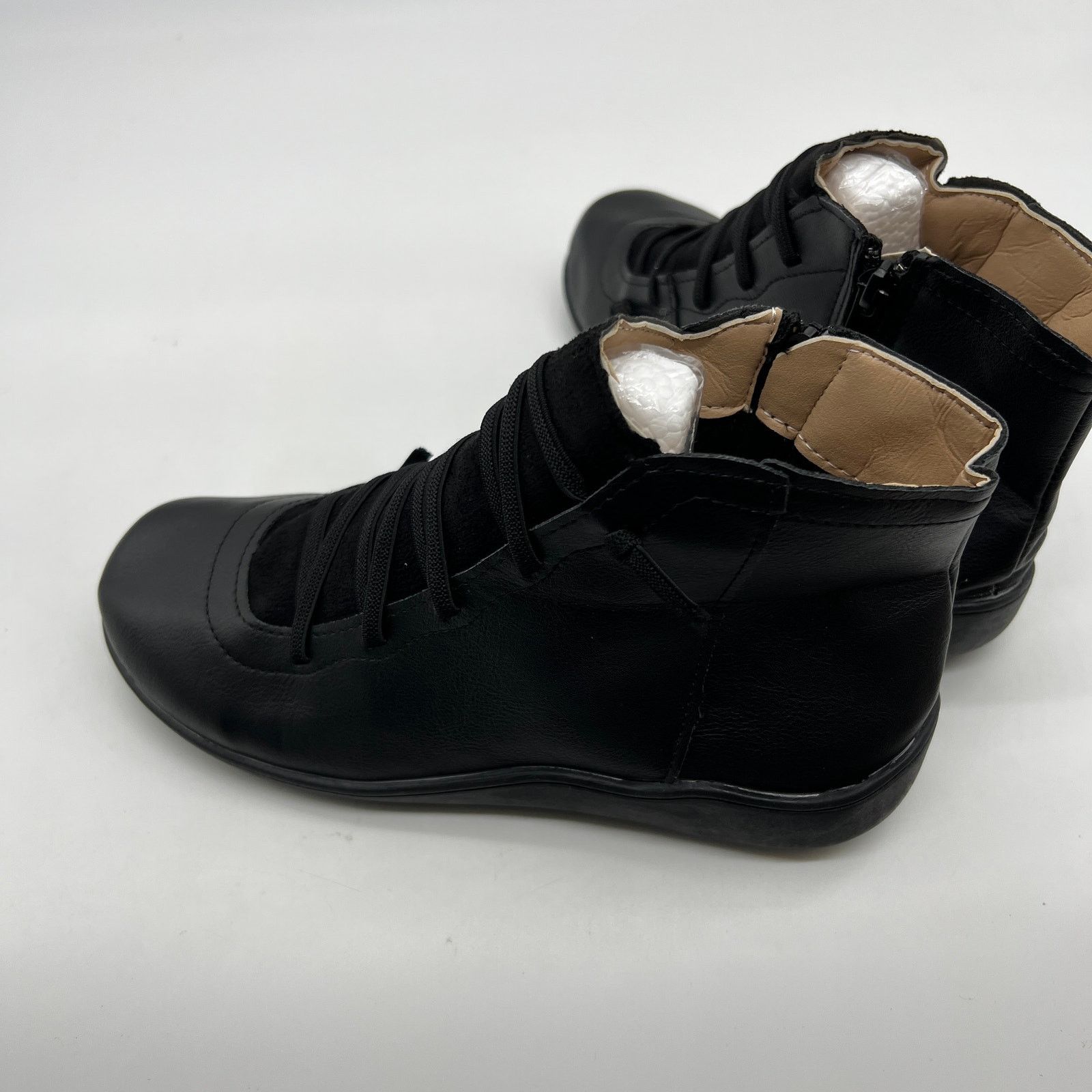 Other Ankle Boots Black Round Toe Casual Comfortable Lightweigh Size US 6.5 / IT 36.5 - 6 Thumbnail