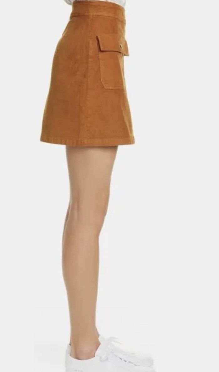 Frame Frame Denim Le Bardot Tobacco Corduroy Fall Mini Skirt Size 23" - 11 Thumbnail