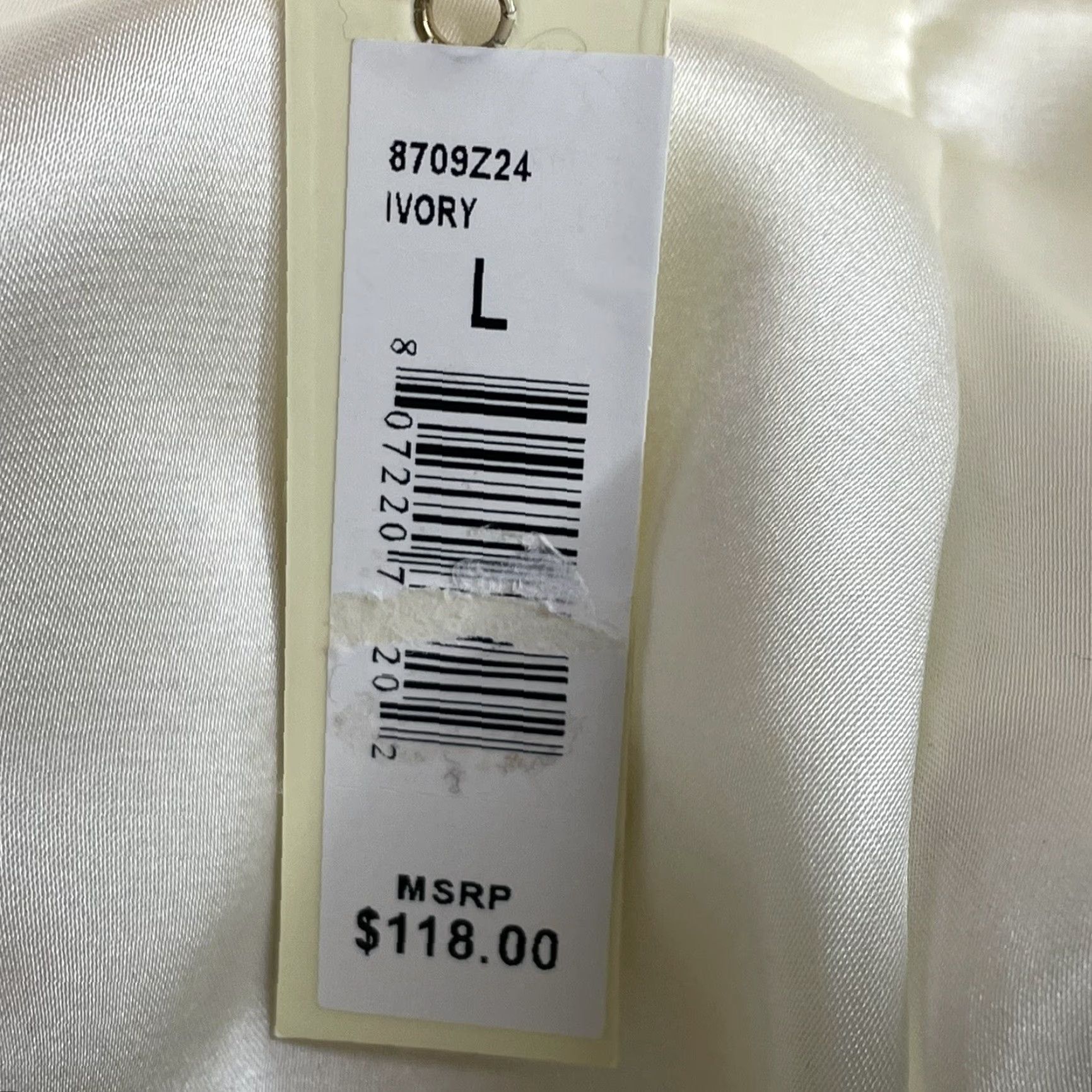 Vintage Max Studio Womens Teddy Coat Jacket Size Large Ivory Hidden Snaps Pockets NWT Size L / US 10 / IT 46 - 7 Thumbnail