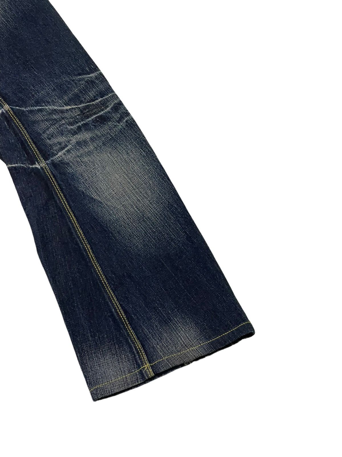 Japanese Brand Flare Jeans Nicole Club Distress Faded Boot Cut 7🟦3 Size US 34 / EU 50 - 14 Thumbnail