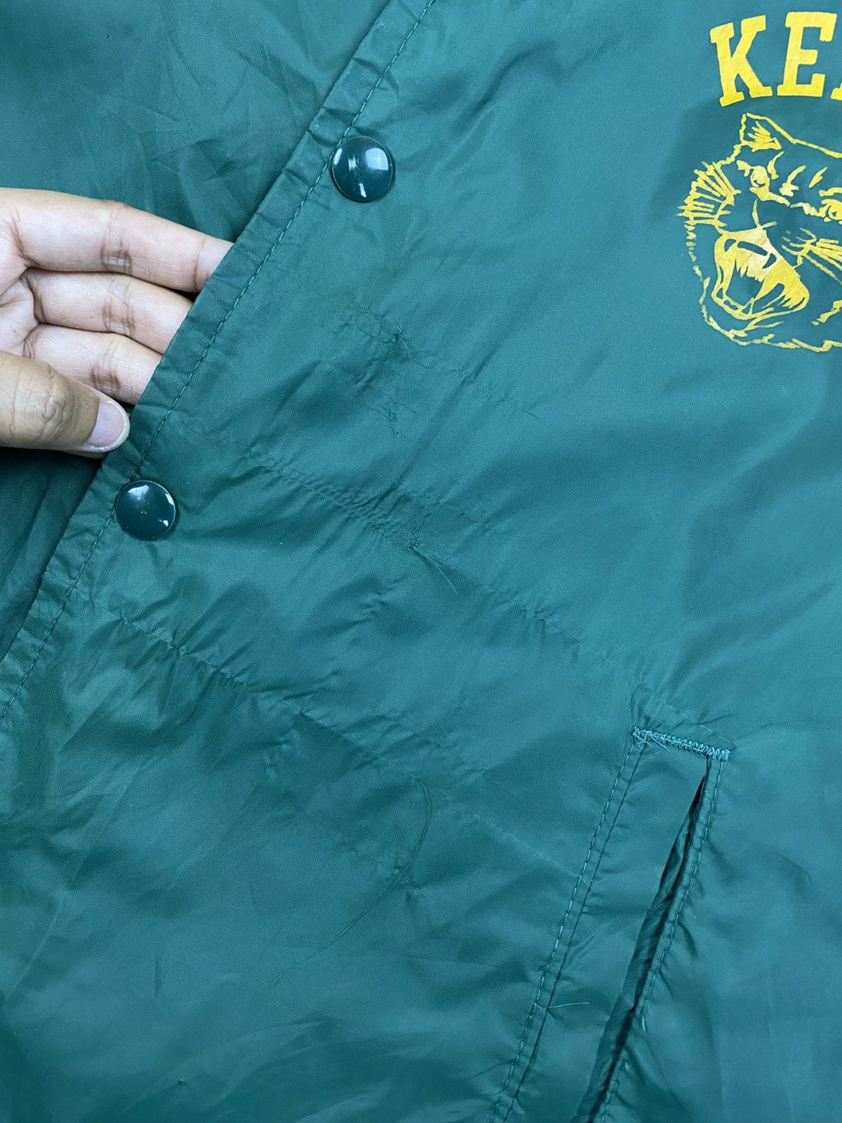 Champion 🔥Vintage 70s Champion Kennedy Tiger Embroidered Coach Jacket Size US M / EU 48-50 / 2 - 10 Thumbnail