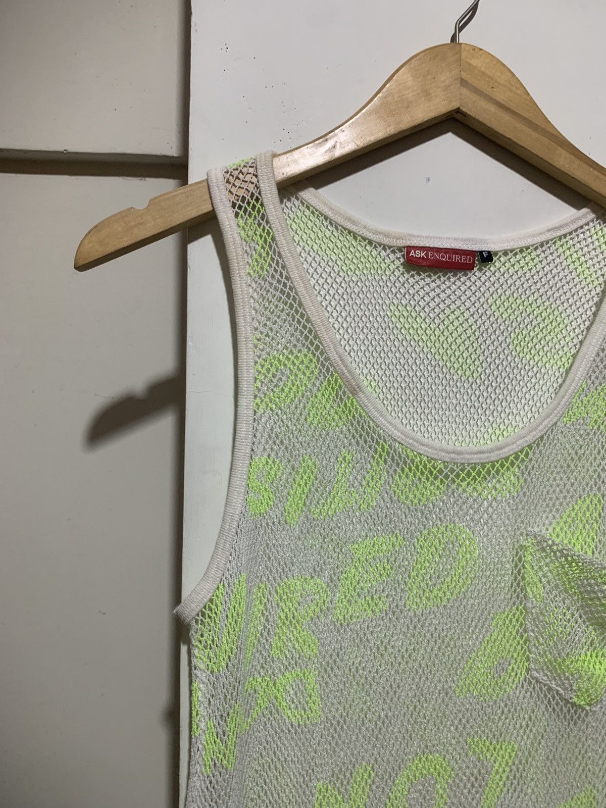 Maison Margiela Ask Enquired Mesh Maison Margiela Style Tank Top Shirt Size US M / EU 48-50 / 2 - 4 Thumbnail
