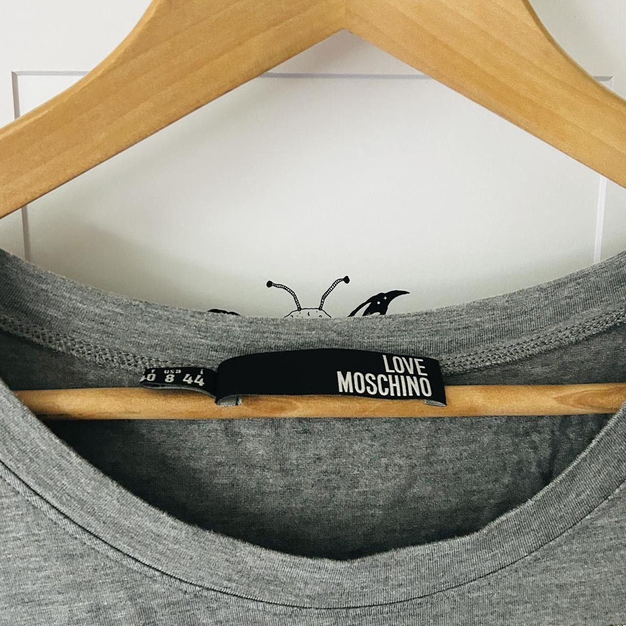 Love Moschino Love Moschino Punk Goth Rock Band Short Sleeve Gray T-shirt Size M / US 6-8 / IT 42-44 - 2 Thumbnail