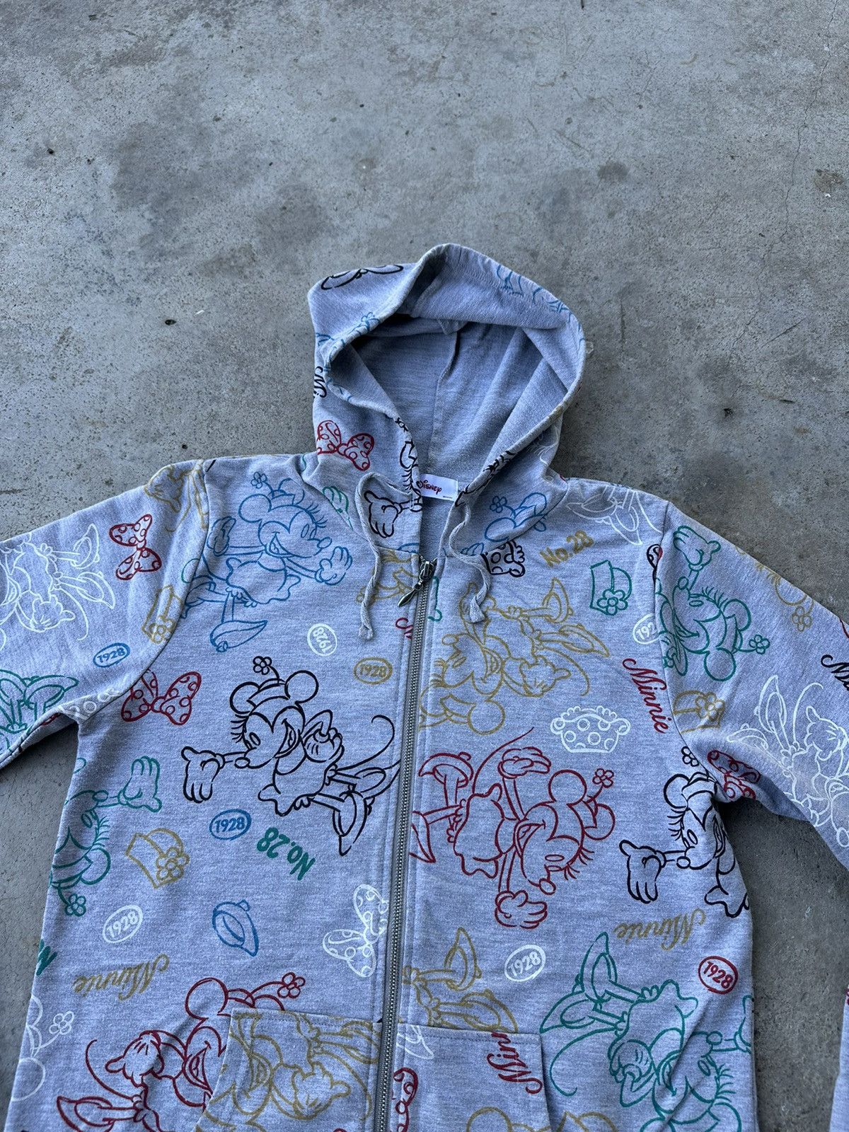 Disney × Mickey Mouse Minnie mouse fullprinted zipper hoodie Size L / US 10 / IT 46 - 2 Thumbnail