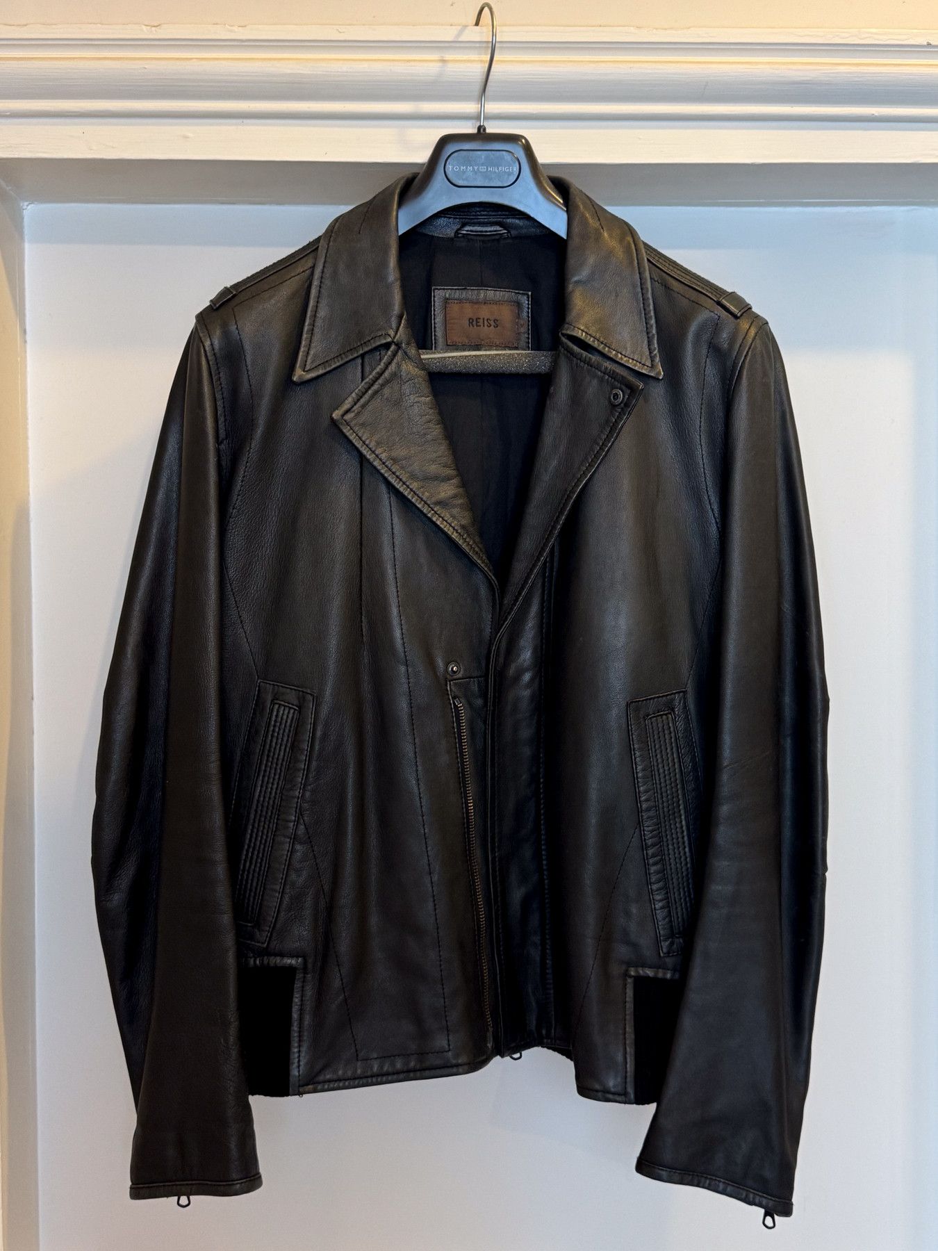 Reiss 2000's Reiss Leather Jacket Size US M / EU 48-50 / 2 - 3 Thumbnail