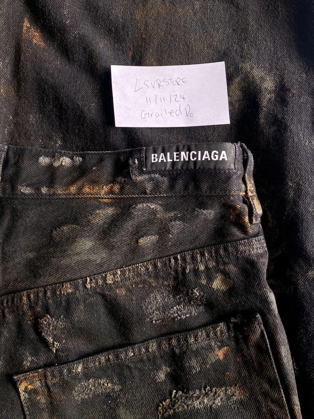Balenciaga Balenciaga Runway Mud Jean Super Destroyed SS23 Small Size US 32 / EU 48 - 7 Thumbnail