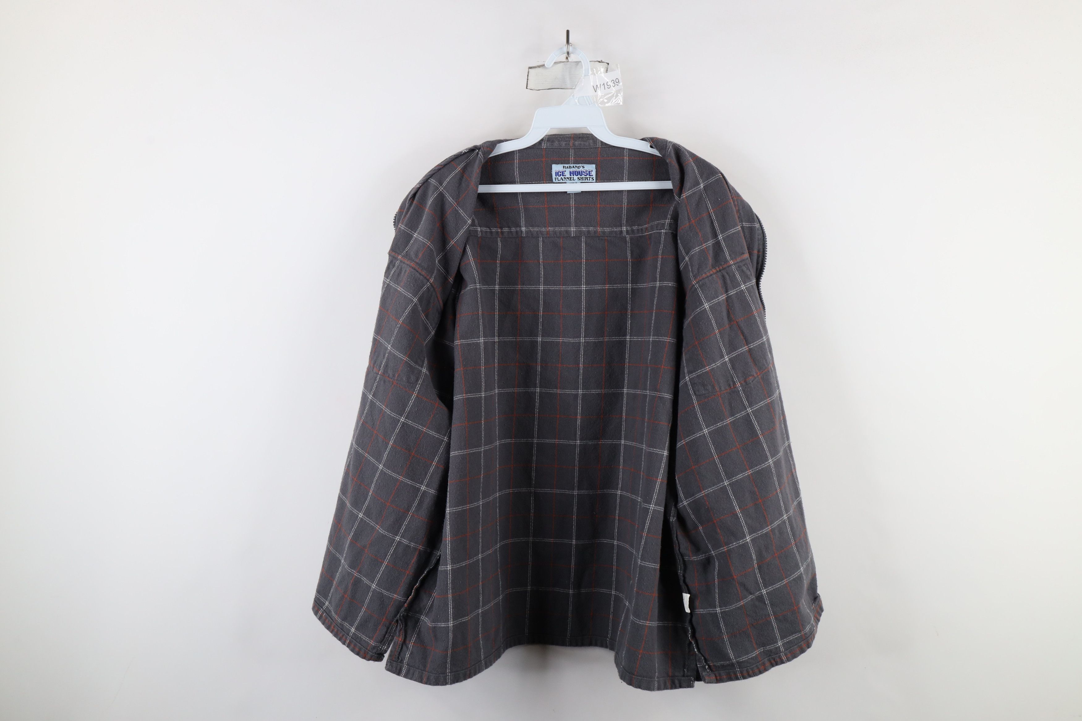 Vintage Vintage 90s Streetwear Full Zip Collared Shirt Jacket Size US XL / EU 56 / 4 - 7 Thumbnail