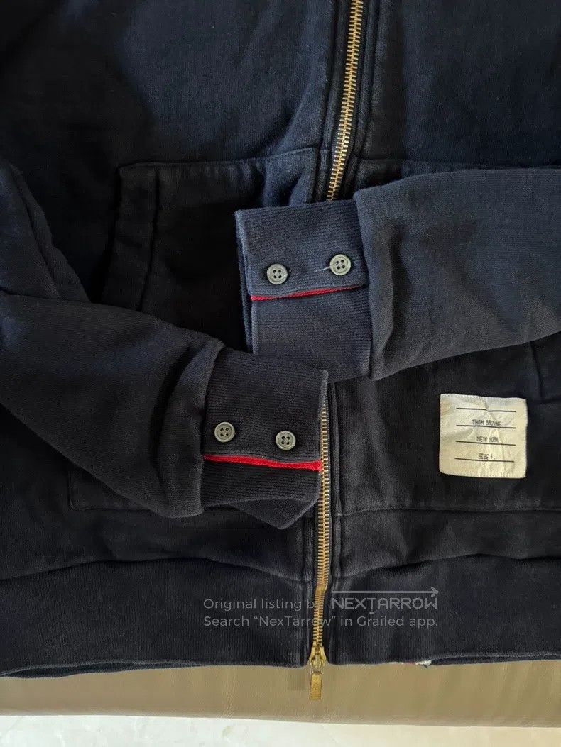 Thom Browne Thom Browne Striped zip hoodie Size US XL / EU 56 / 4 - 6 Thumbnail