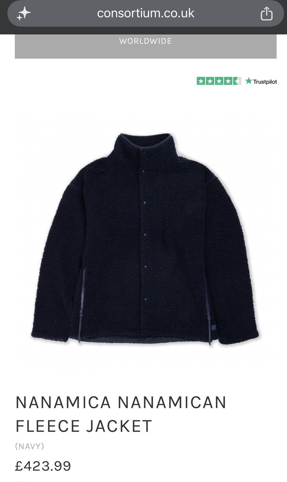 Nanamica Nanamica Cream Fleece Button Up Size US M / EU 48-50 / 2 - 7 Thumbnail