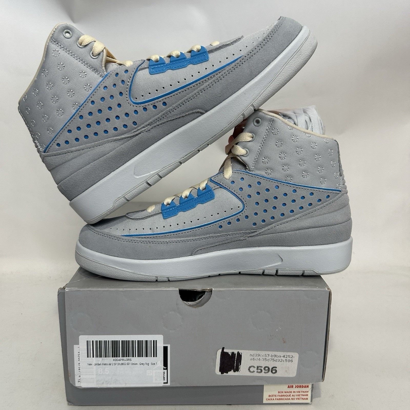 Jordan Brand Nike Air Jordan 2 Retro SP X Union LA “Grey Fog” DN3802-001 Size US 8.5 / IT 38.5 - 3 Thumbnail