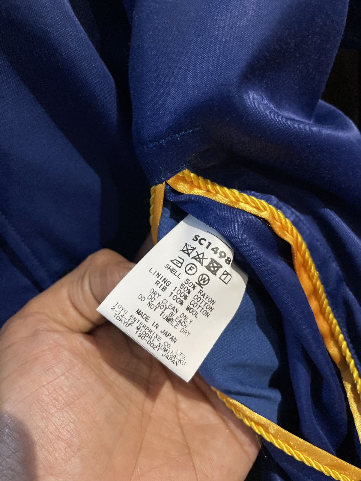 Mister Freedom × Sugar Cane PODIUM JACKET - ROYAL BLUE/GOLD Size US XXL / EU 58 / 5 - 9 Thumbnail