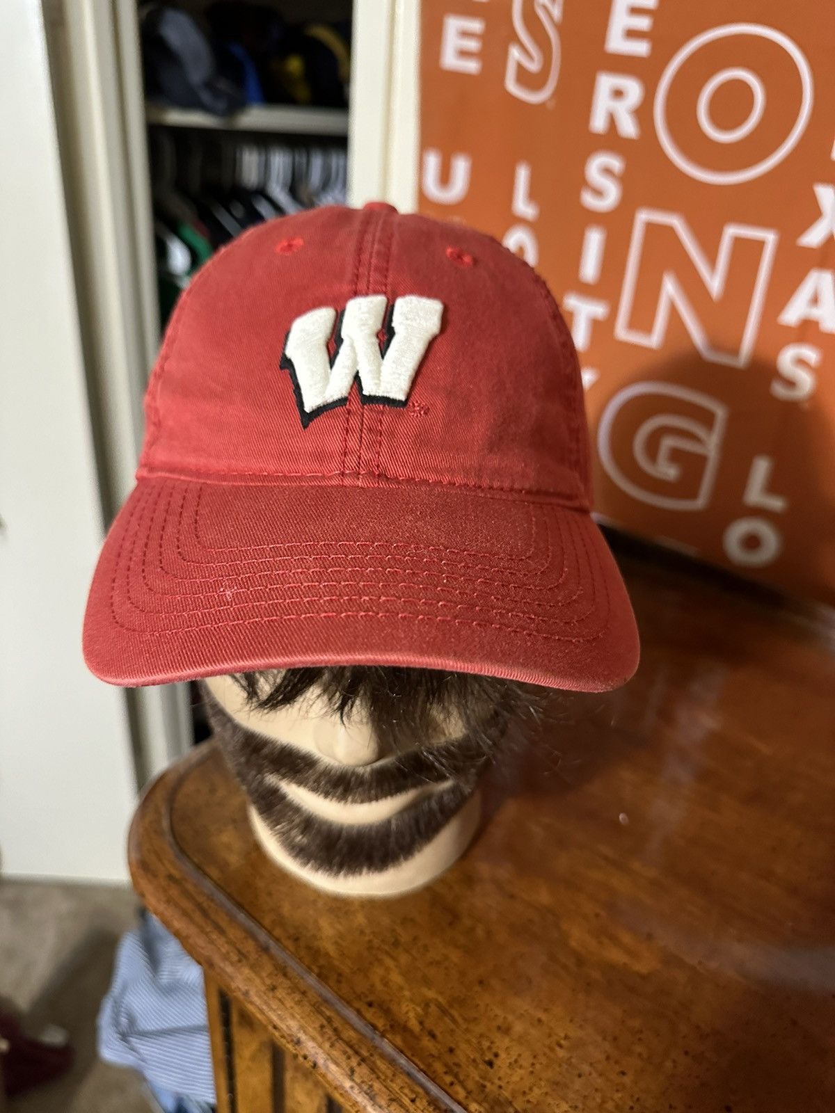 NCAA × Vintage Vintage NCAA Legacy Wisconsin Badgers “ triple red” hat 00s Size ONE SIZE - 2 Thumbnail