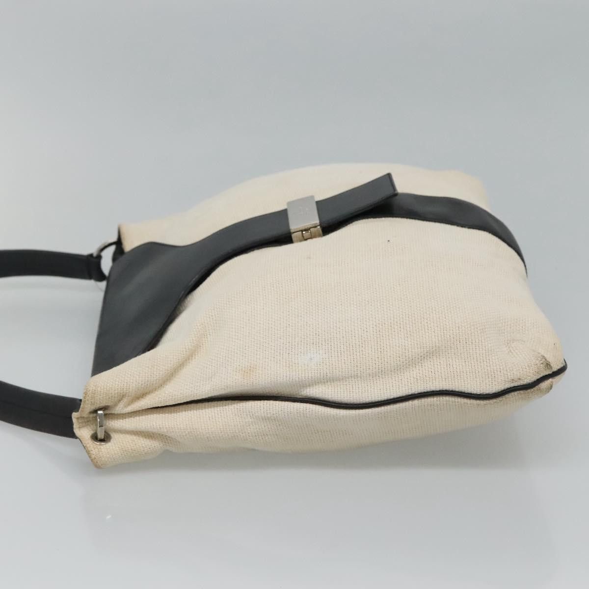 Gucci GUCCI Shoulder Bag Canvas Leather White Black Size ONE SIZE - 5 Thumbnail