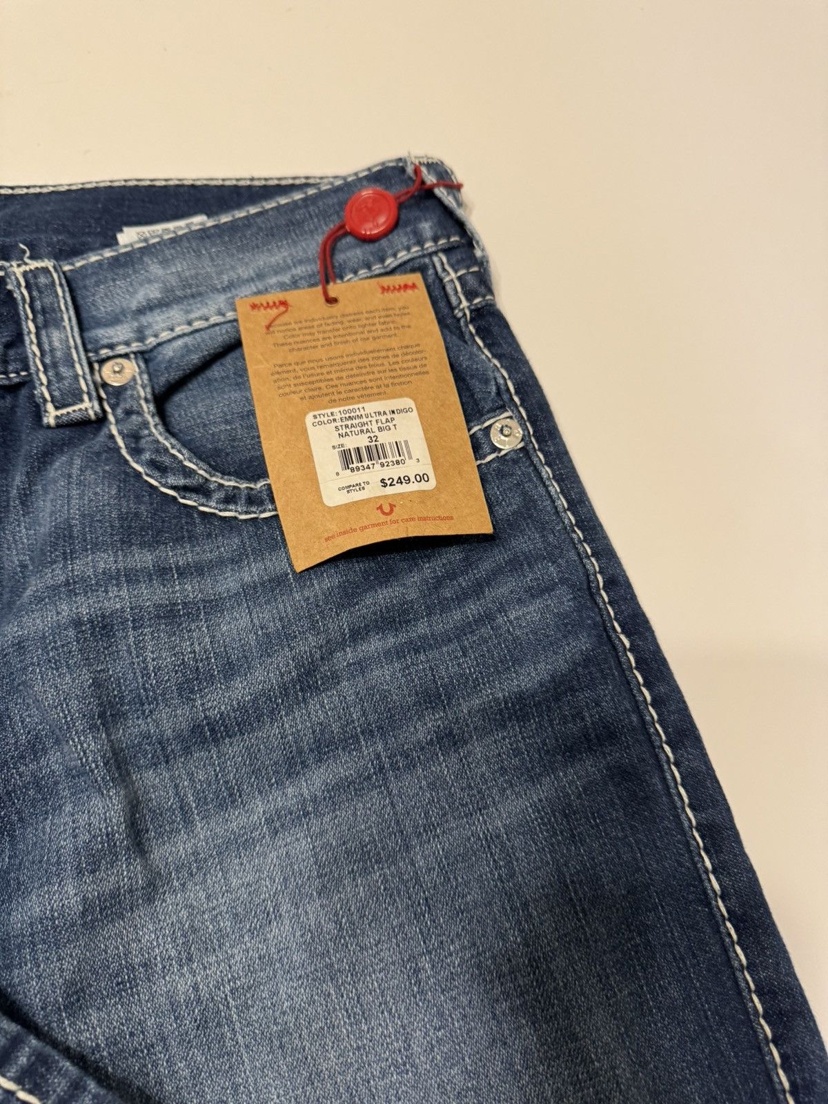True Religion True Religion Blue Denim Jeans Size US 32 / EU 48 - 2 Thumbnail