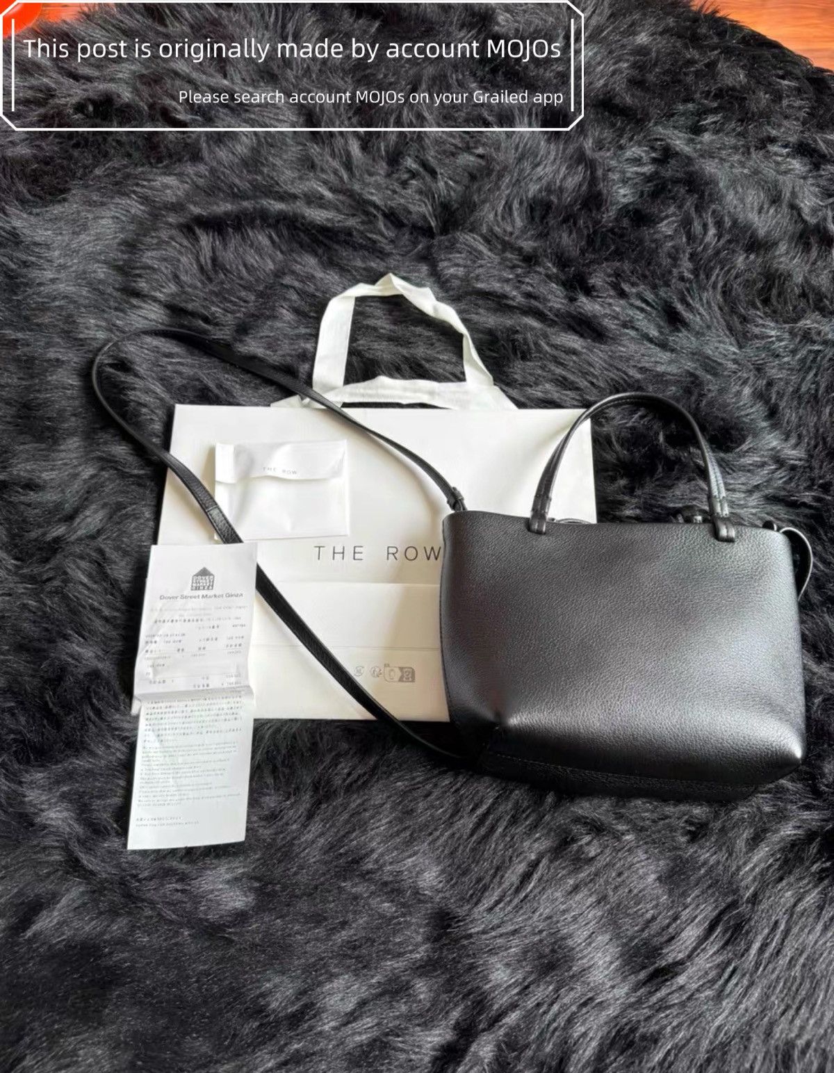 The Row Mini Tote Leather Mojos095 in Black, Men's