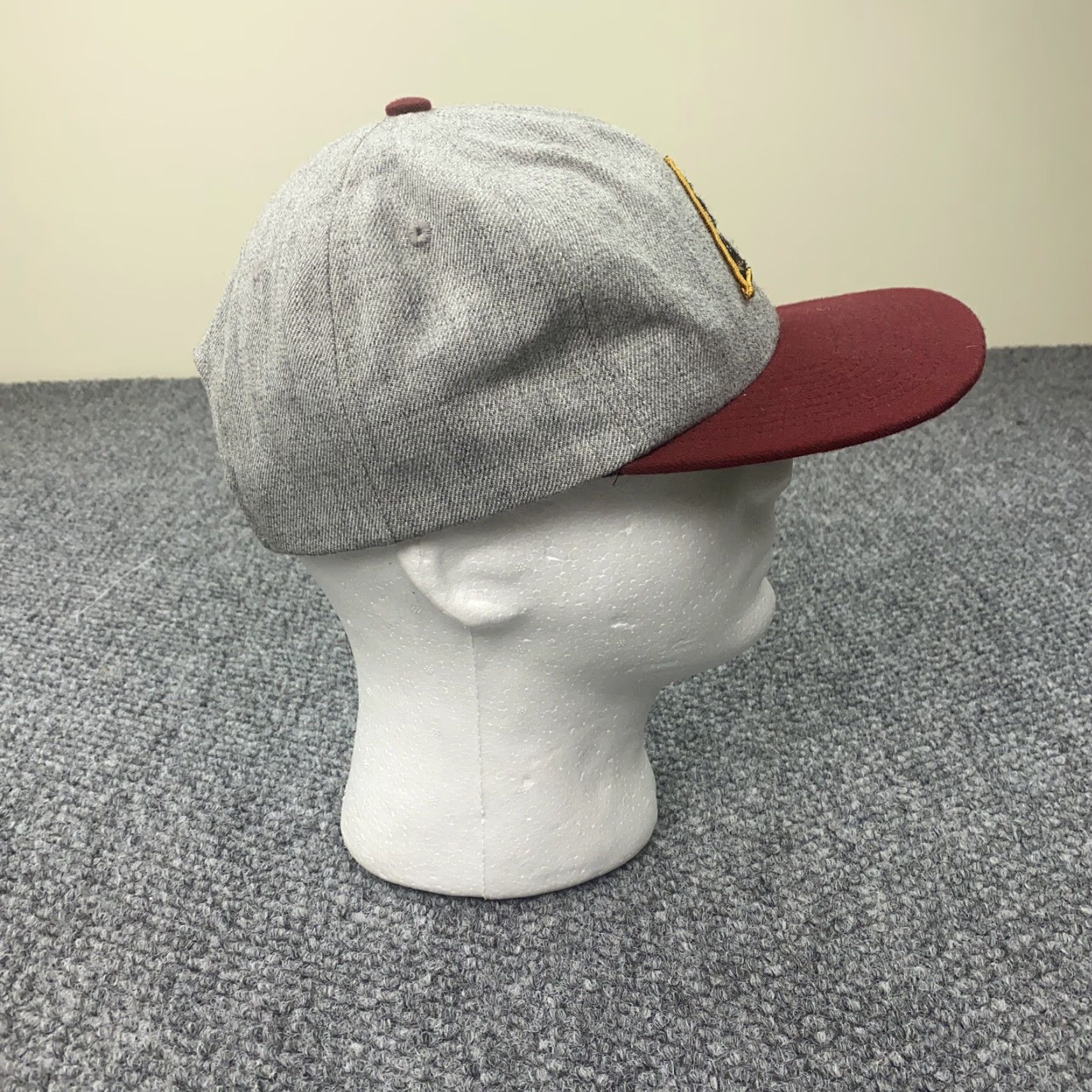 Brixton Brixton Hat Mens One Size Heather Gray Adjustable Wool Blend Snapback Ball Cap Size ONE SIZE - 4 Thumbnail
