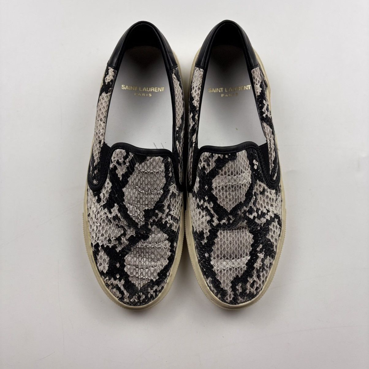 Saint Laurent Paris Saint Laurent Python Slip-ons Size US 6 / IT 36 - 2 Thumbnail