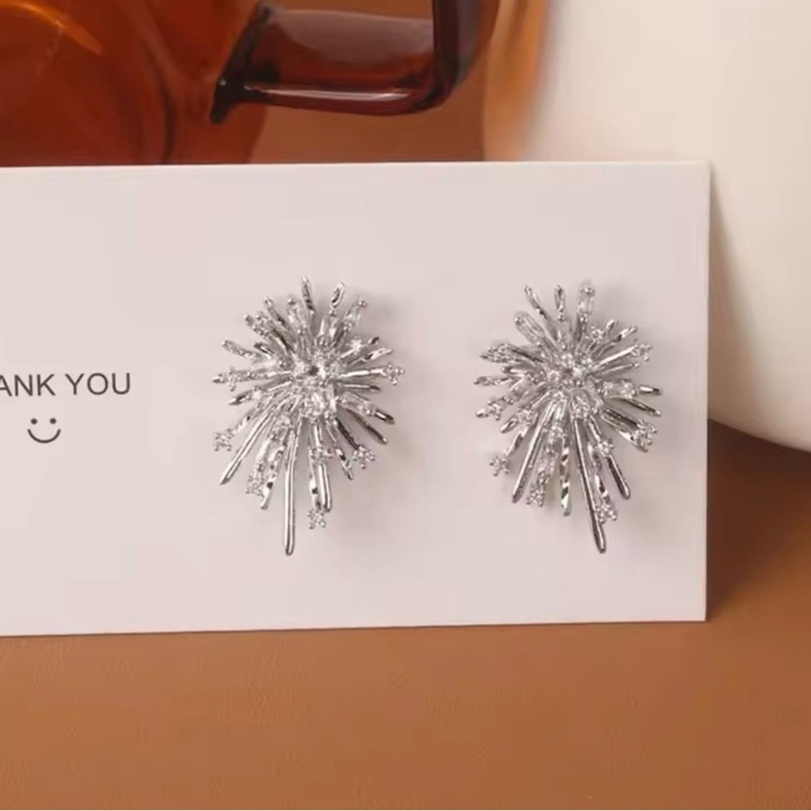 Other New 18K Diamond Firework Stud Earrings Size ONE SIZE - 1 Thumbnail