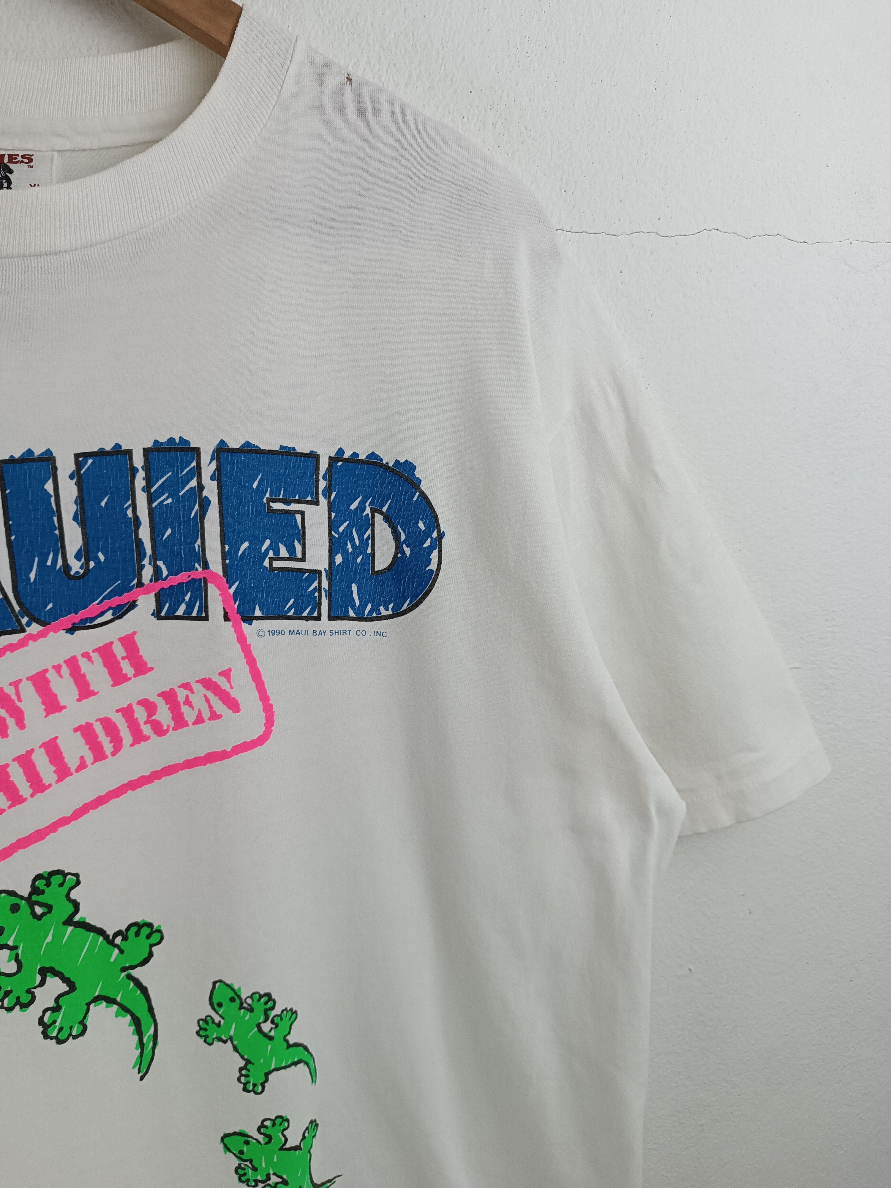 Vintage VINTAGE 90'S MAUIED WITH CHILDREN MAUI HAWAII CRAZY SHIRT TS Size US XL / EU 56 / 4 - 6 Thumbnail