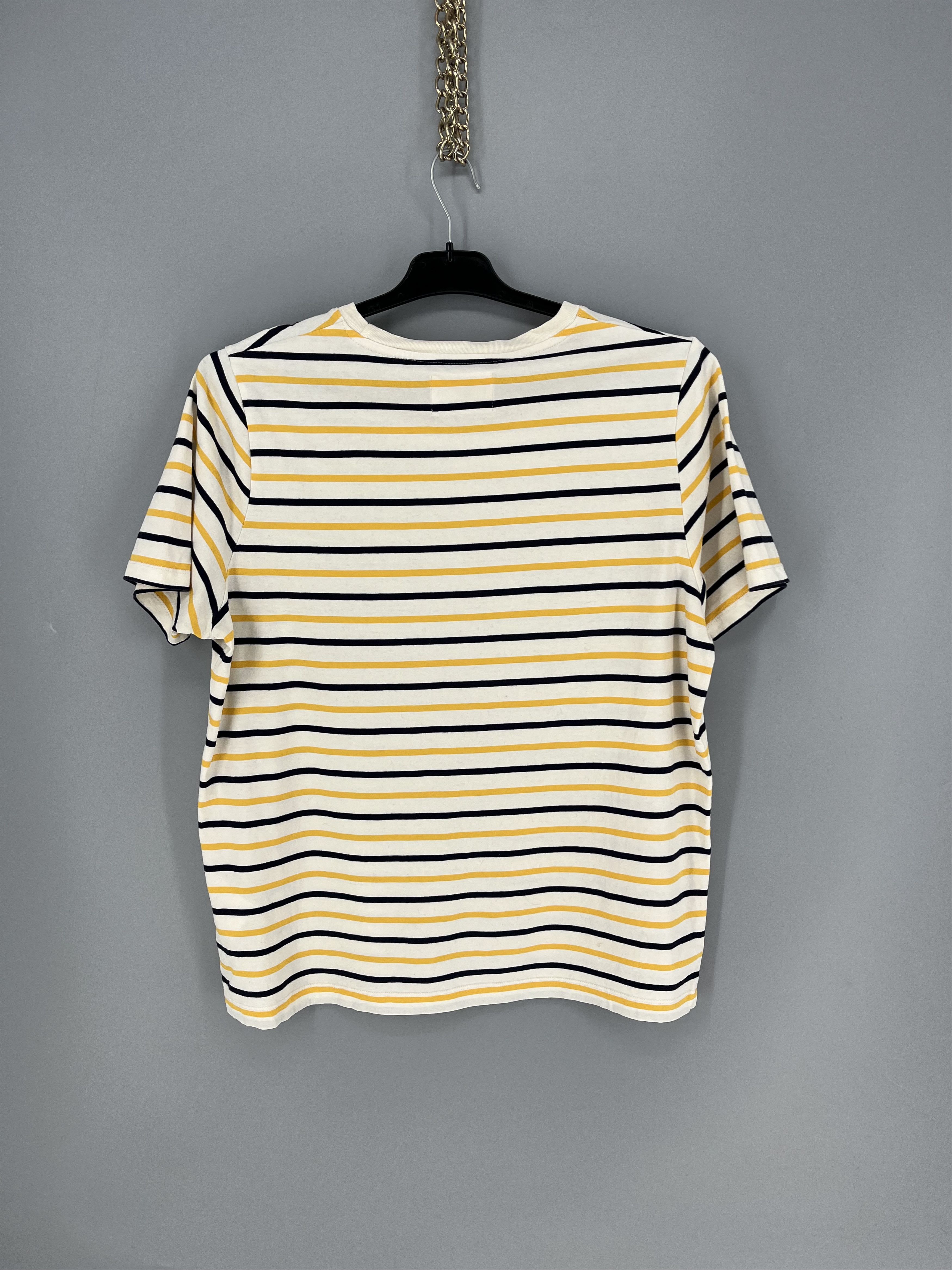 Wood Wood Wood Wood Mia Stripe T-shirt off-white/yellow stripes Size L / US 10 / IT 46 - 10 Thumbnail