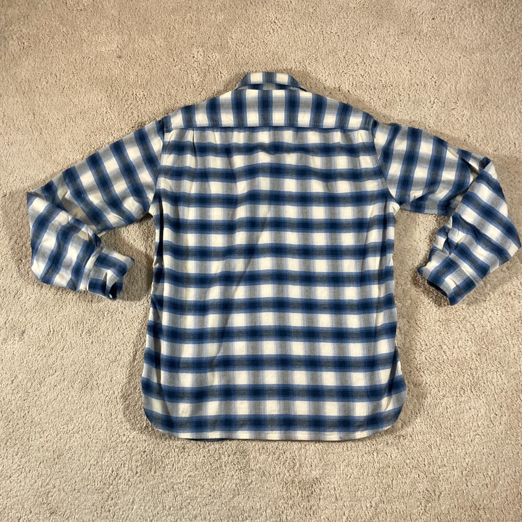 Lucky Brand Lucky Brand Shirt Mens Medium Button-Up Blue White Plaid Shirt Size US M / EU 48-50 / 2 - 6 Thumbnail