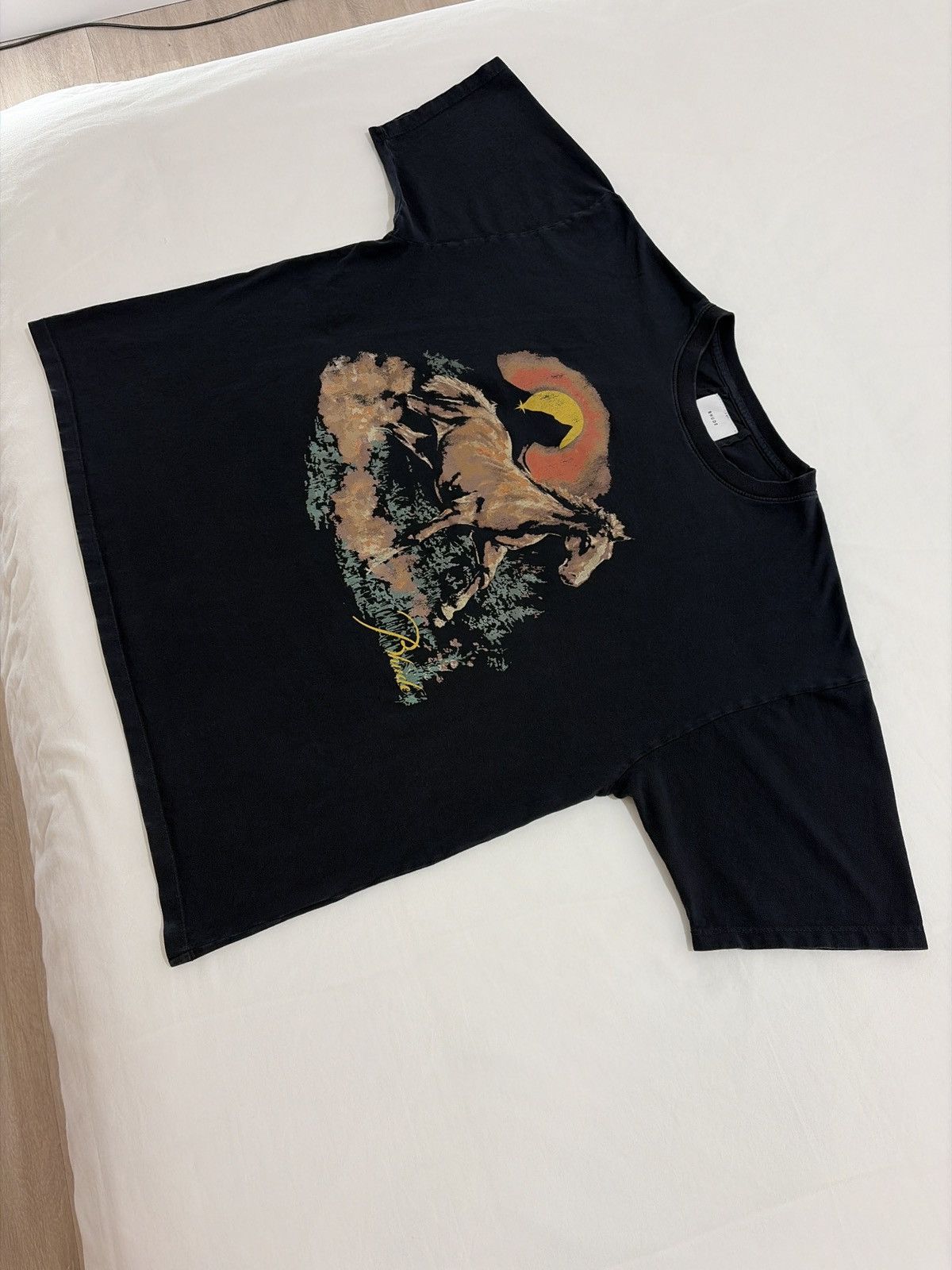 Rhude Rhude Santos Horse Logo Tee Size US L / EU 52-54 / 3 - 3 Thumbnail