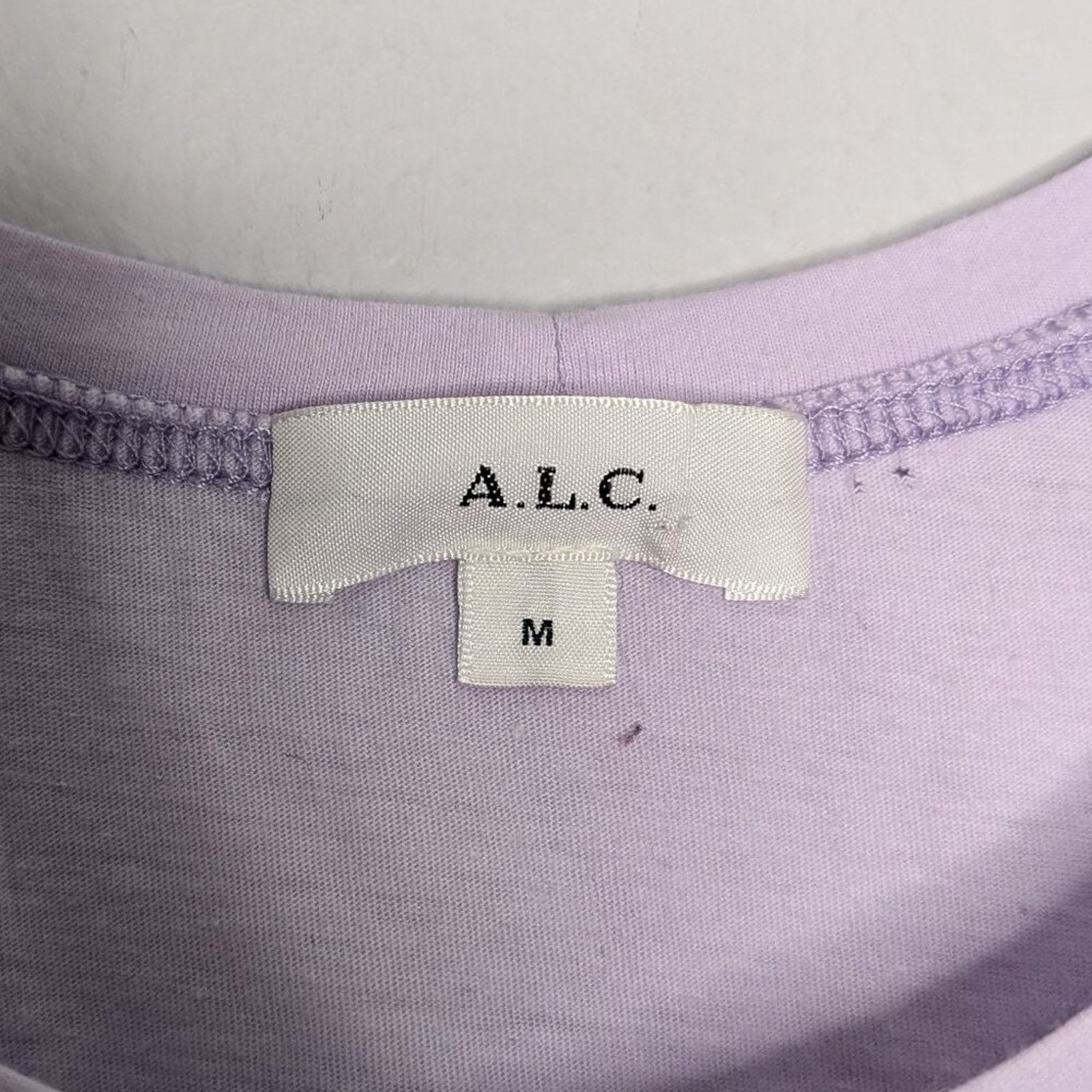 A.L.C. A.L.C. Lavender Karlie Puff Shoulder 3/4 Sleeve T-Shirt Crew Size M / US 6-8 / IT 42-44 - 4 Thumbnail