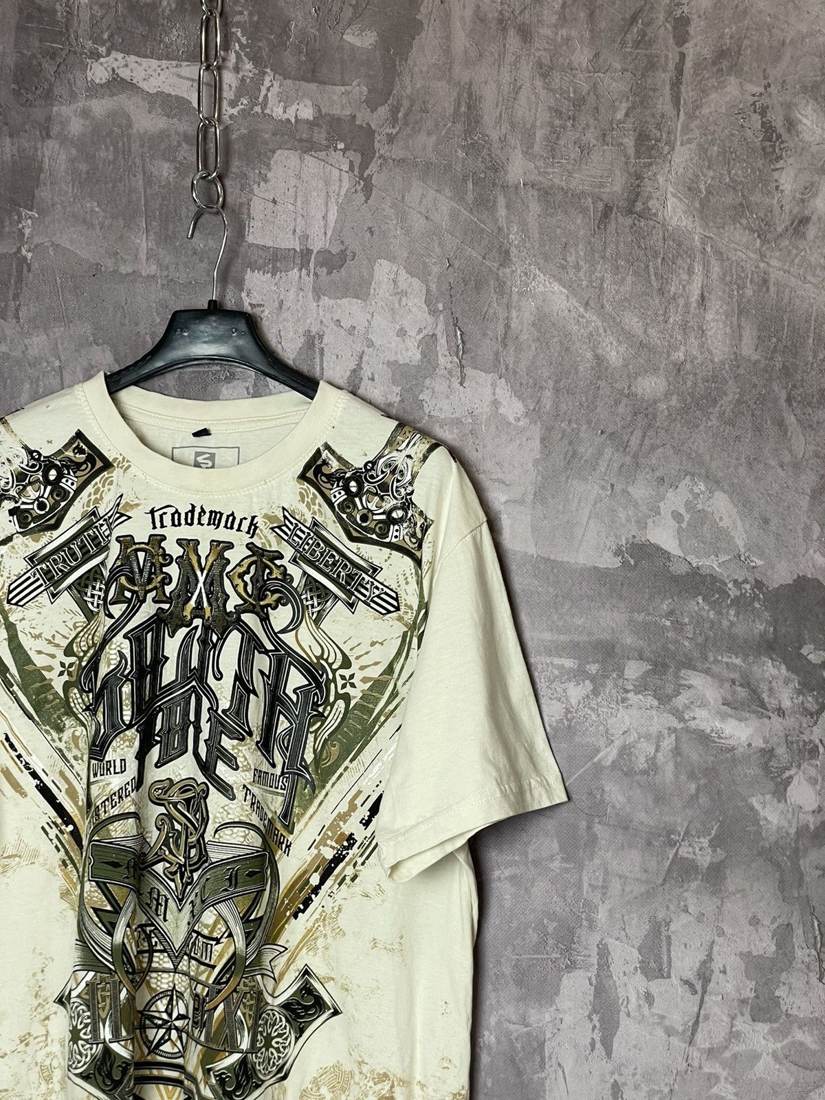 Affliction × Vintage Crazy Vintage Y2K Southpole Cybergoth t shirt Size US XL / EU 56 / 4 - 3 Thumbnail