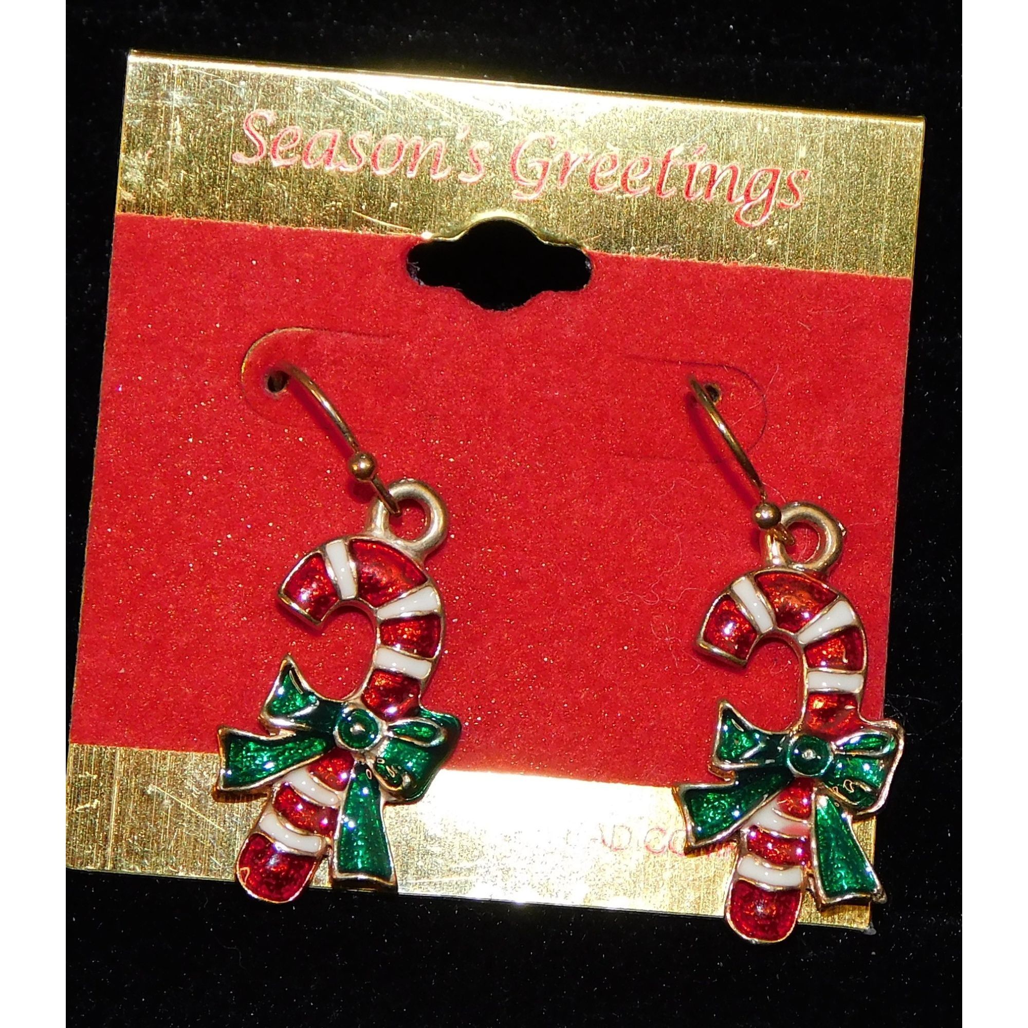 Other Candy Cane Festive Holiday Dangle Earrings Size ONE SIZE - 4 Thumbnail