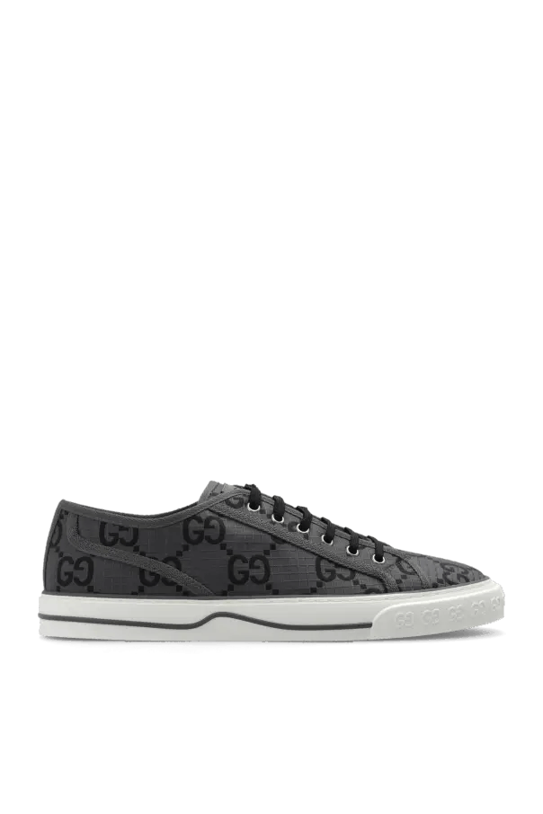 Gucci o1s1wg111025 Men's Gucci Tennis 1977 Sneakers Grey & Black Size US 8 / EU 41 - 1 Thumbnail