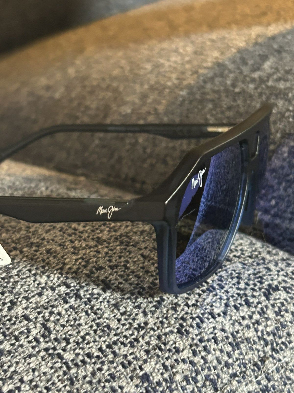 Maui Jim Maui Jim Wedges B880-03 Black Fade Blue Polarized 57mm Size ONE SIZE - 6 Thumbnail