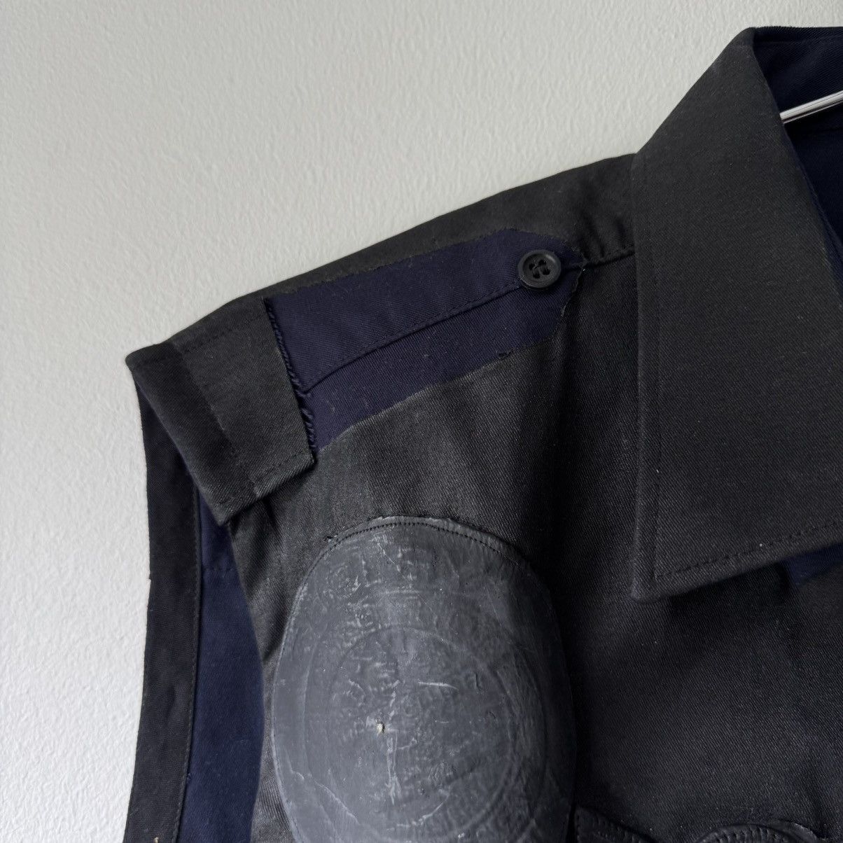 Maison Margiela SS2003 Martin Margiela Artisanal Black Painted Officer Vest Size US L / EU 52-54 / 3 - 7 Thumbnail