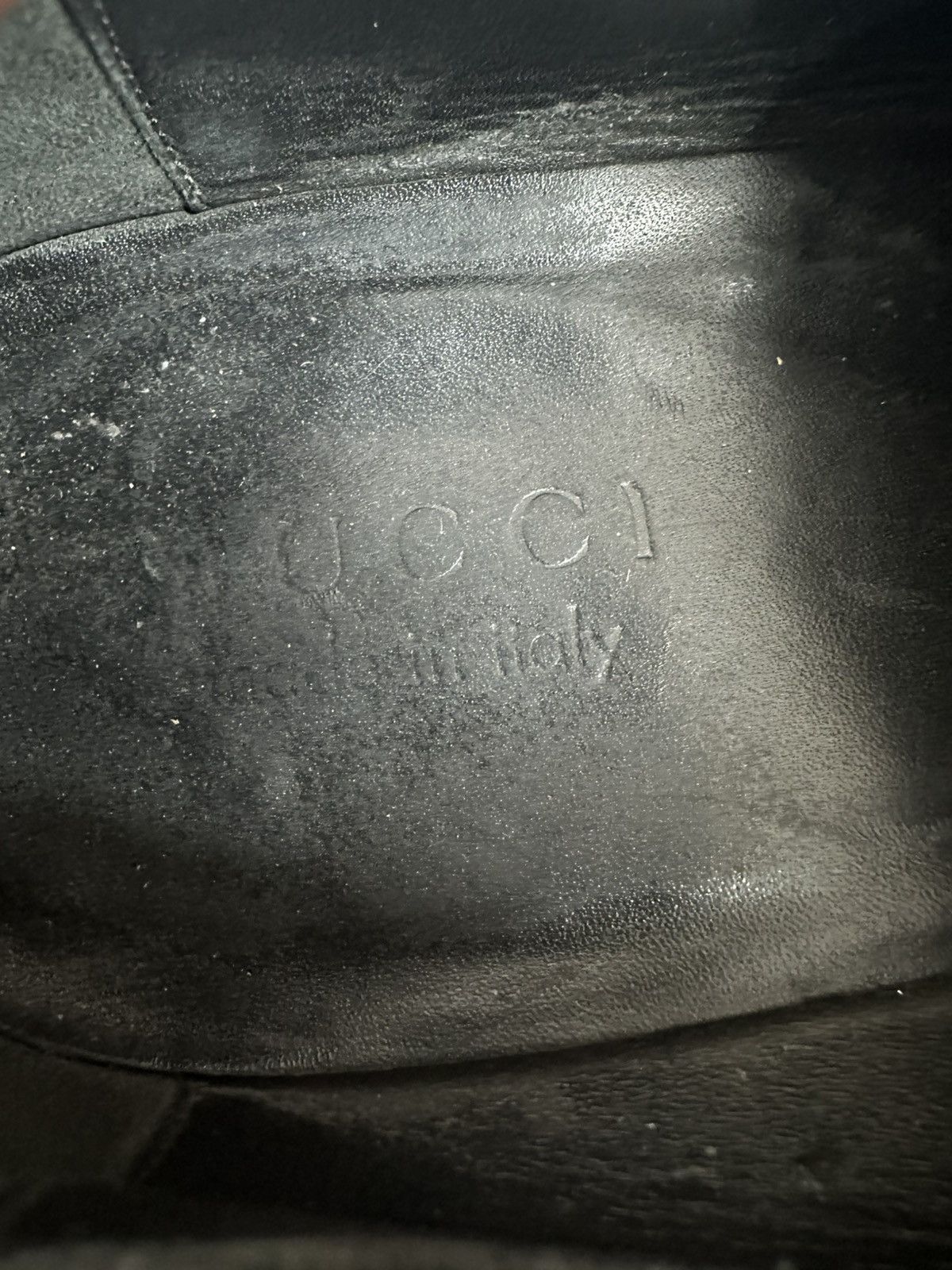 Gucci Gucci Black Leather Slip On Loafers Size 42.5 EU Size US 9.5 / EU 42-43 - 7 Thumbnail