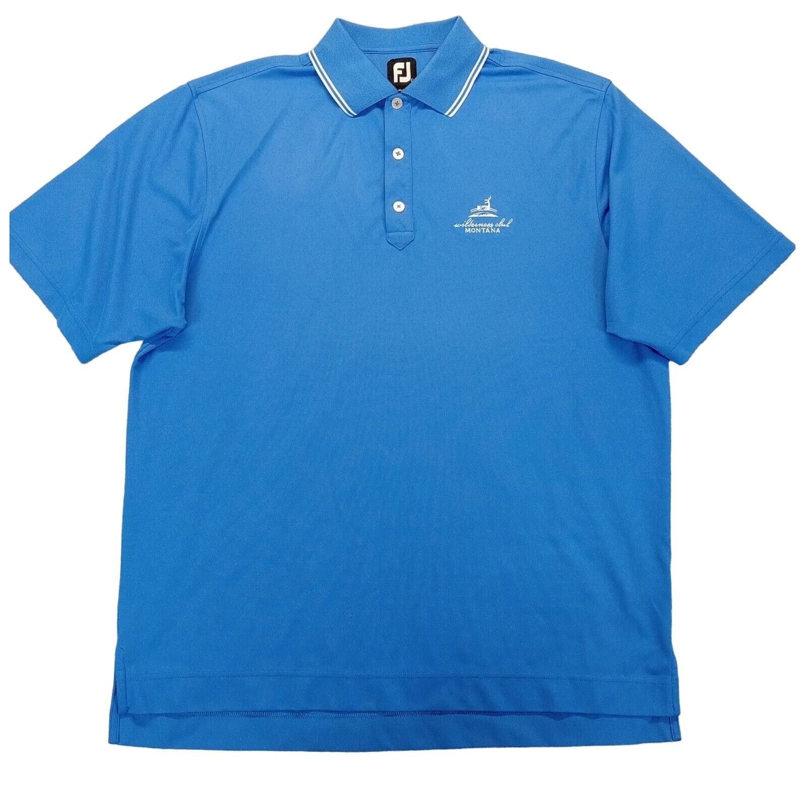 Footjoy FootJoy Polo Shirt L Blue Sportswear Short Sleeve 3 Button Size US L / EU 52-54 / 3 - 1 Thumbnail