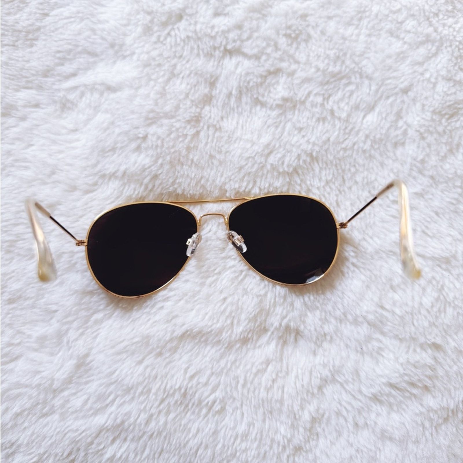 Other Francine Gold W/ Mirrored Lenses Aviator Sunglasses Size ONE SIZE - 11 Thumbnail