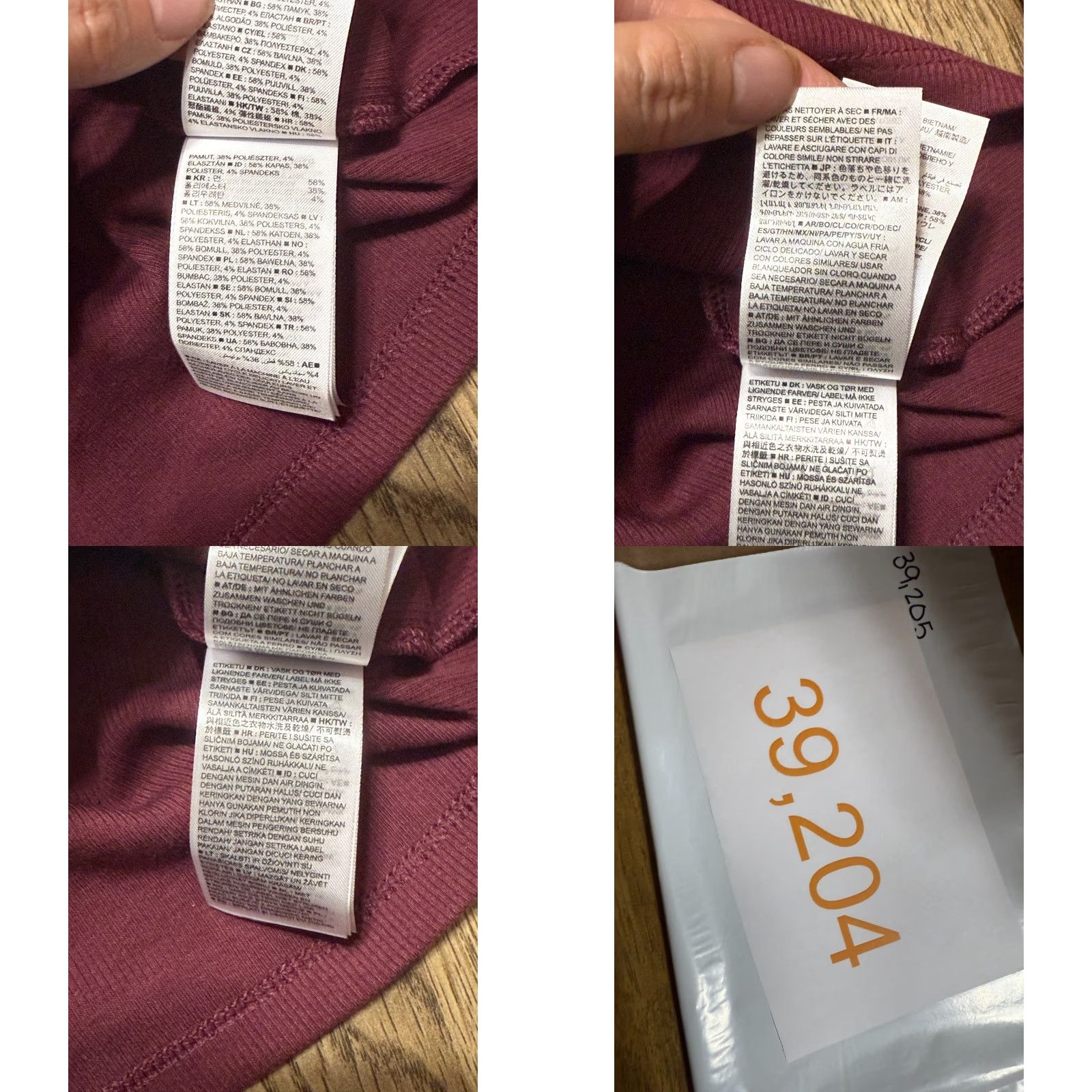 Gap GAP Shirt, Women’s XS, Red Burgundy, Long Sleeve, Mock Neck, Puff Sleeve, NWT, T-Shirt Size XS / US 0-2 / IT 36-38 - 9 Thumbnail