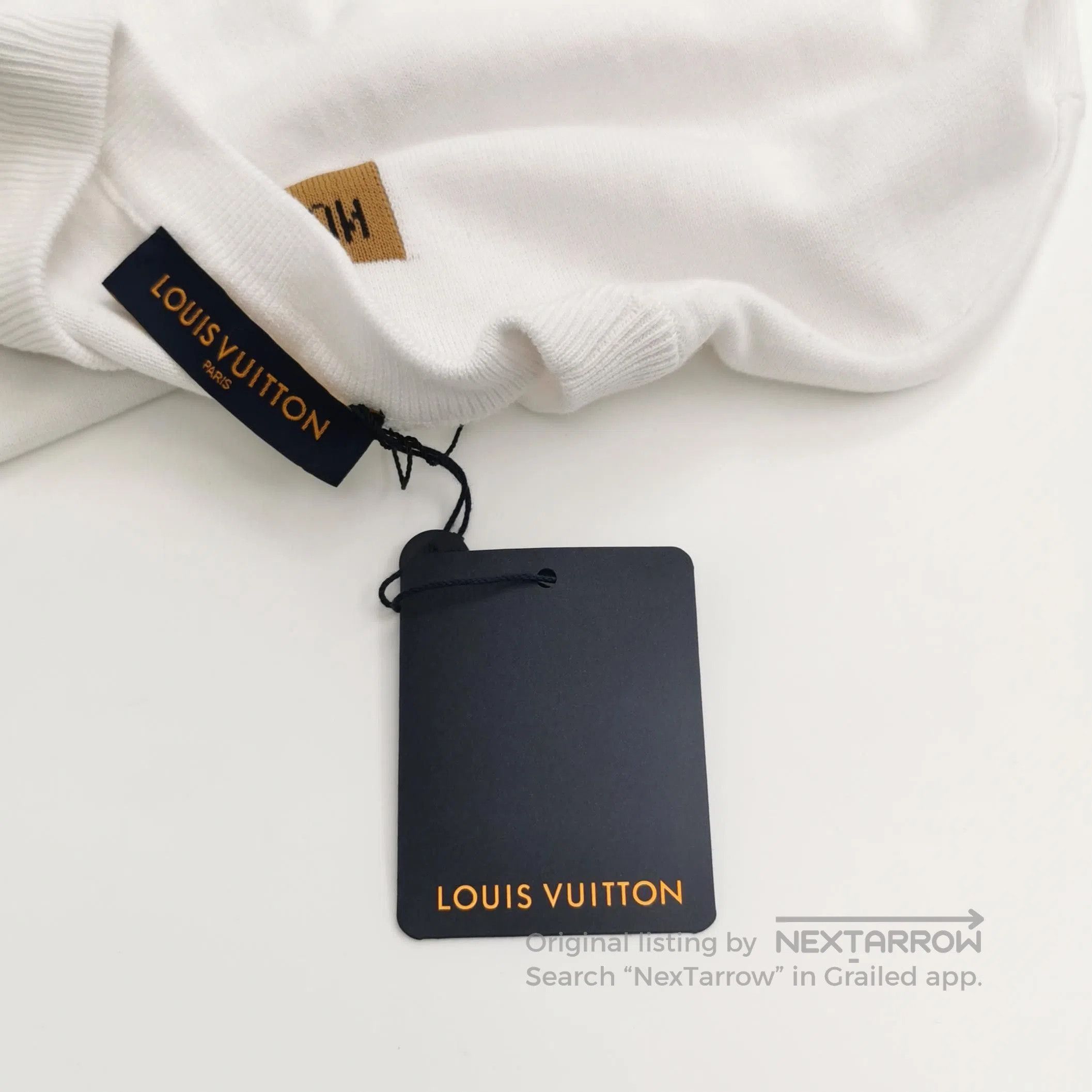 Louis Vuitton Louis Vuitton White Cotton Logo T. Size US M / EU 48-50 / 2 - 3 Thumbnail